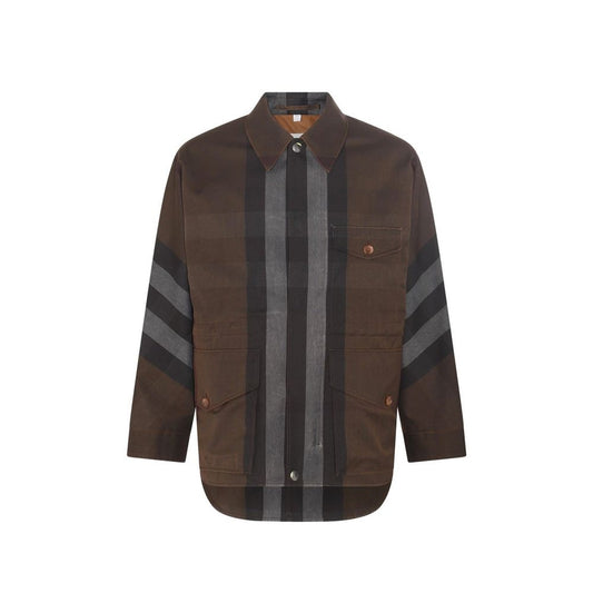 Burberry Brown Cotton Parka