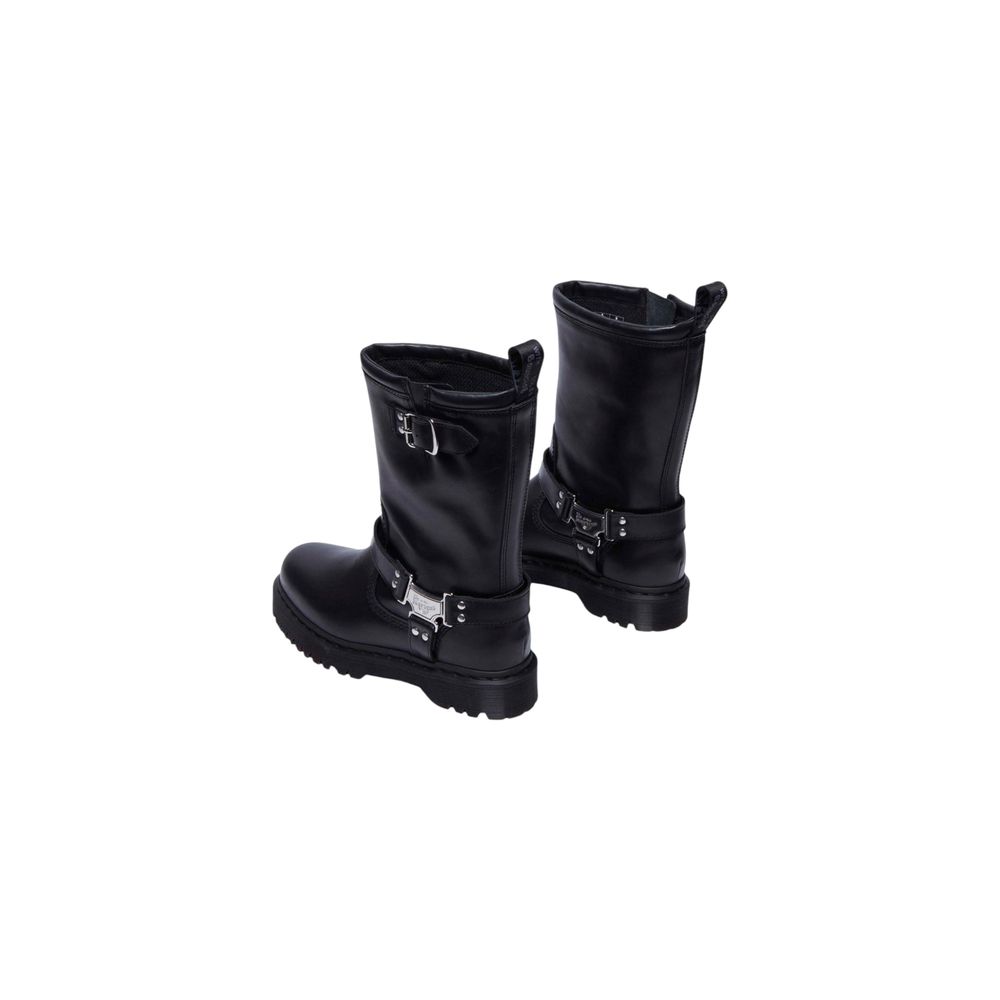 Dr. Martens Black Leather Lace-Up Boots