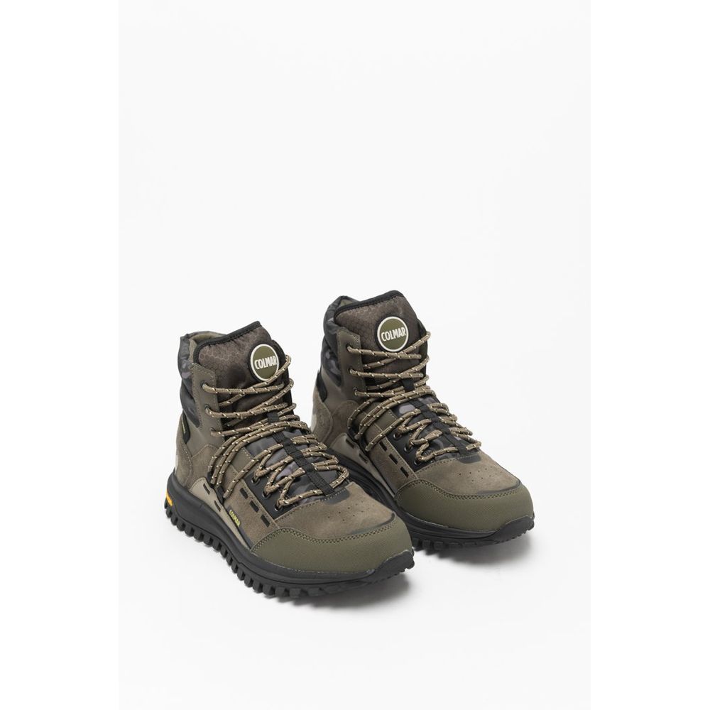 Colmar Green Leather Ankle Boots