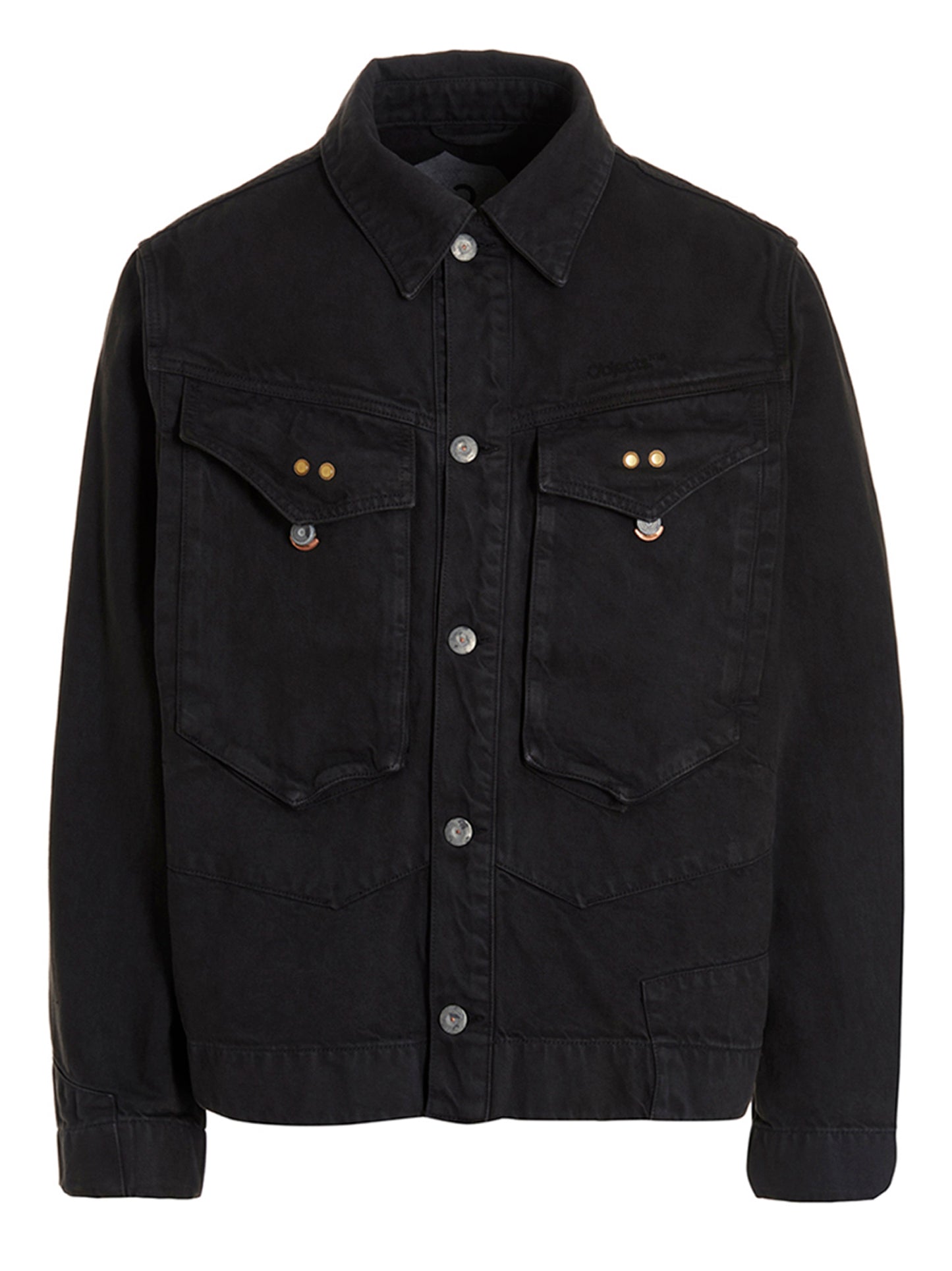 Objects IV Life Gray Cotton Denim Jacket