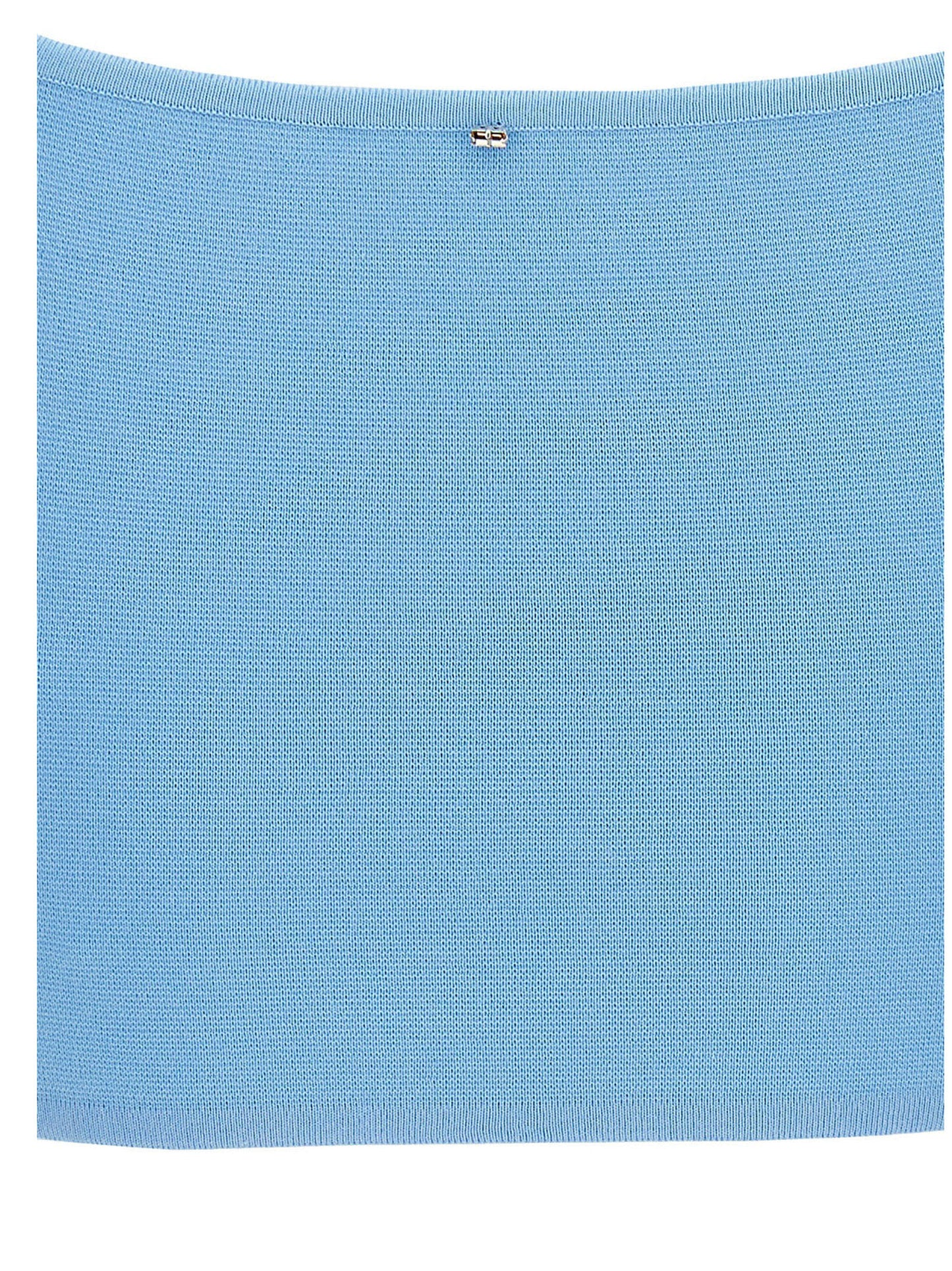 Sportmax Blue Cotton Sleeveles T-Shirt