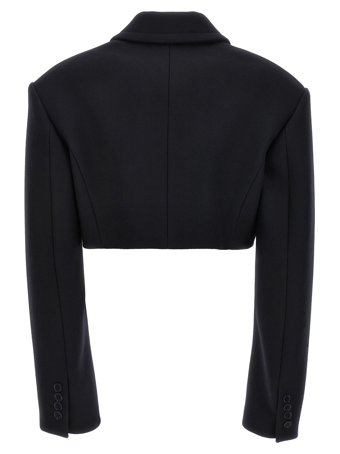 Stella McCartney Black Wool Full-Length Jacket