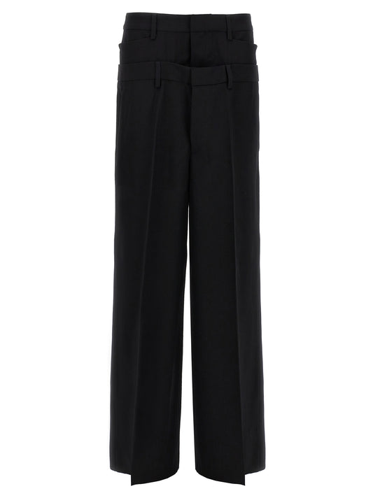 Dsquared² Black Virgin Wool Dress Pants
