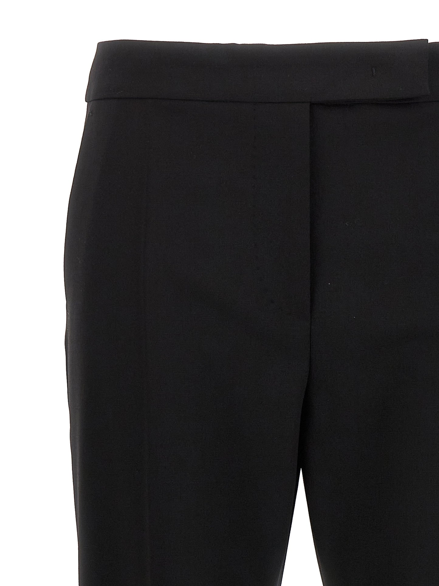 Max Mara Black Virgin Wool Dress Pants