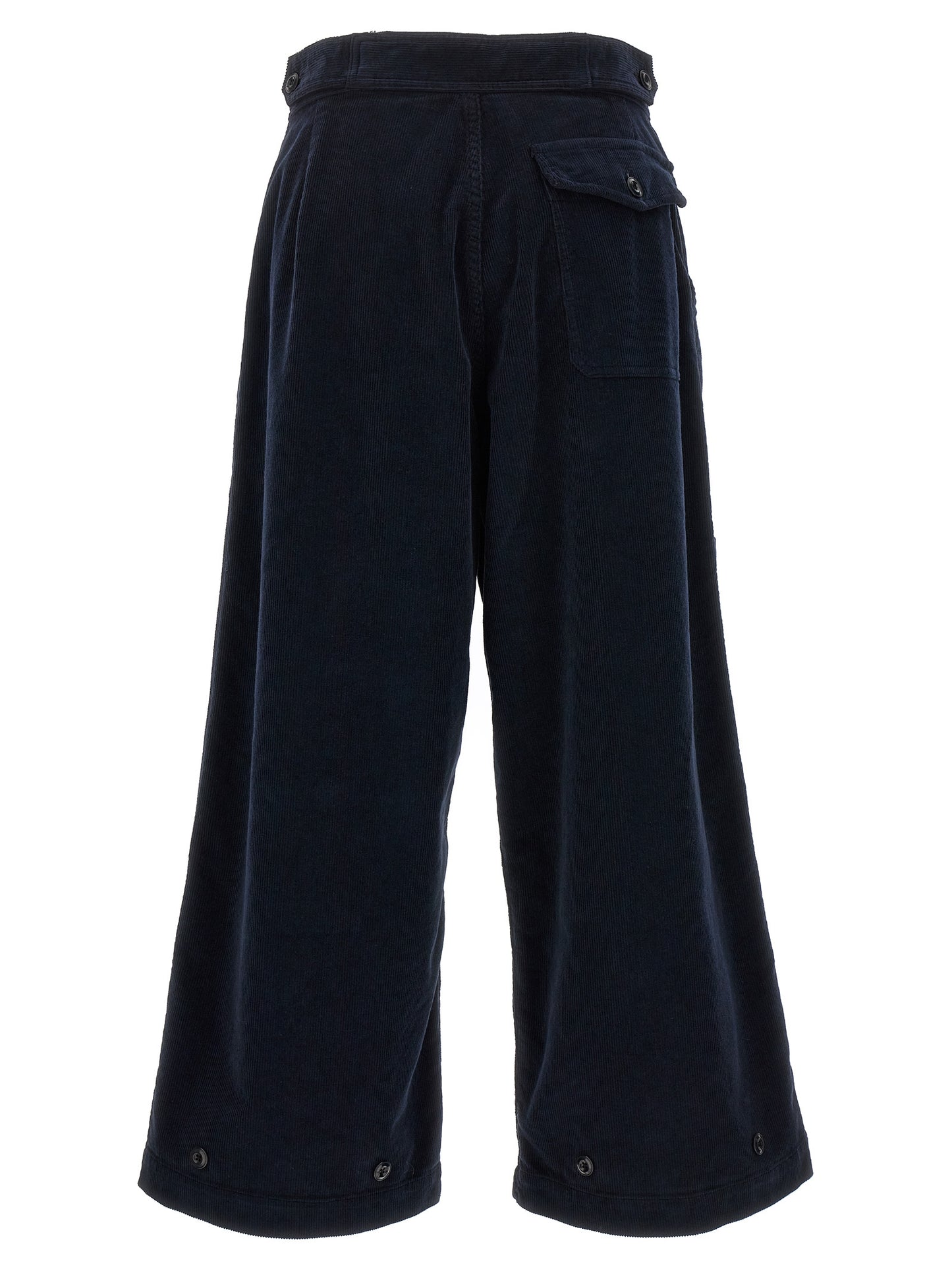 CELLAR DOOR Blue Cotton Casual Pants