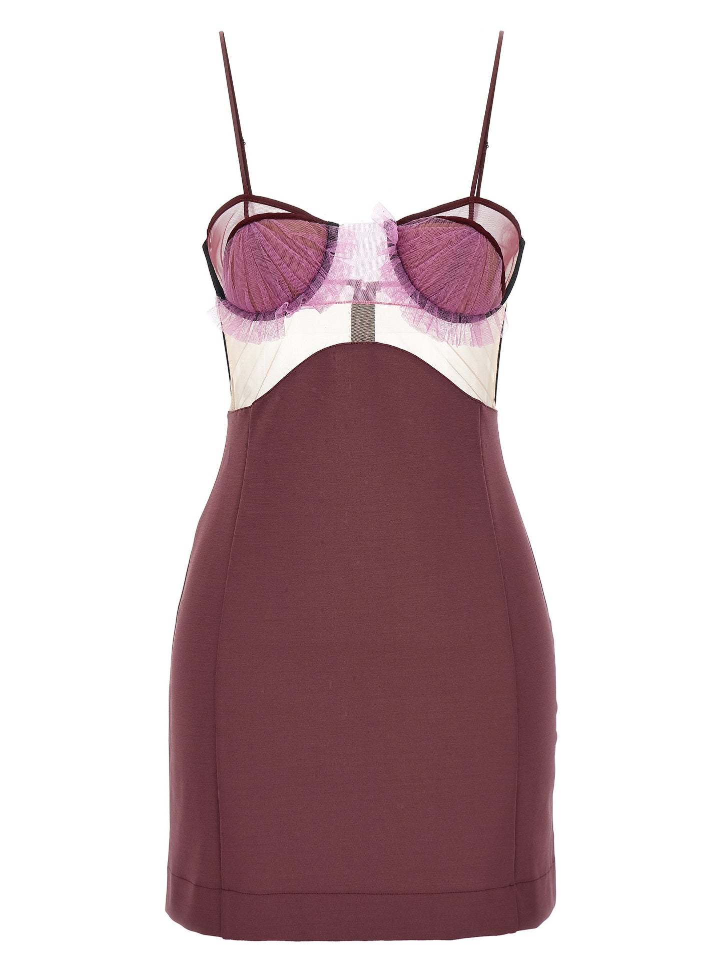 Nensi Dojaka Purple Viscose Short Dress