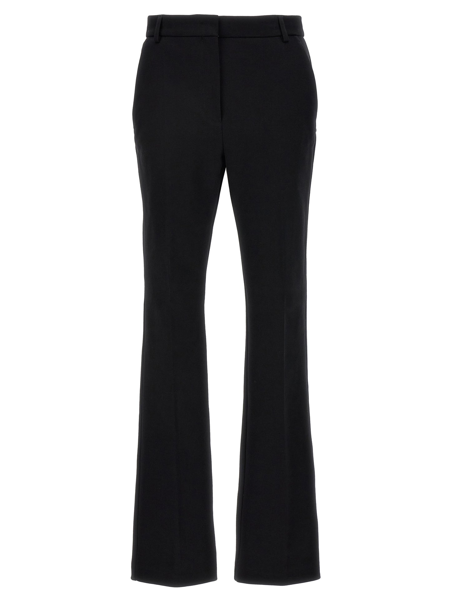 Sportmax Black Cotton Casual Pants
