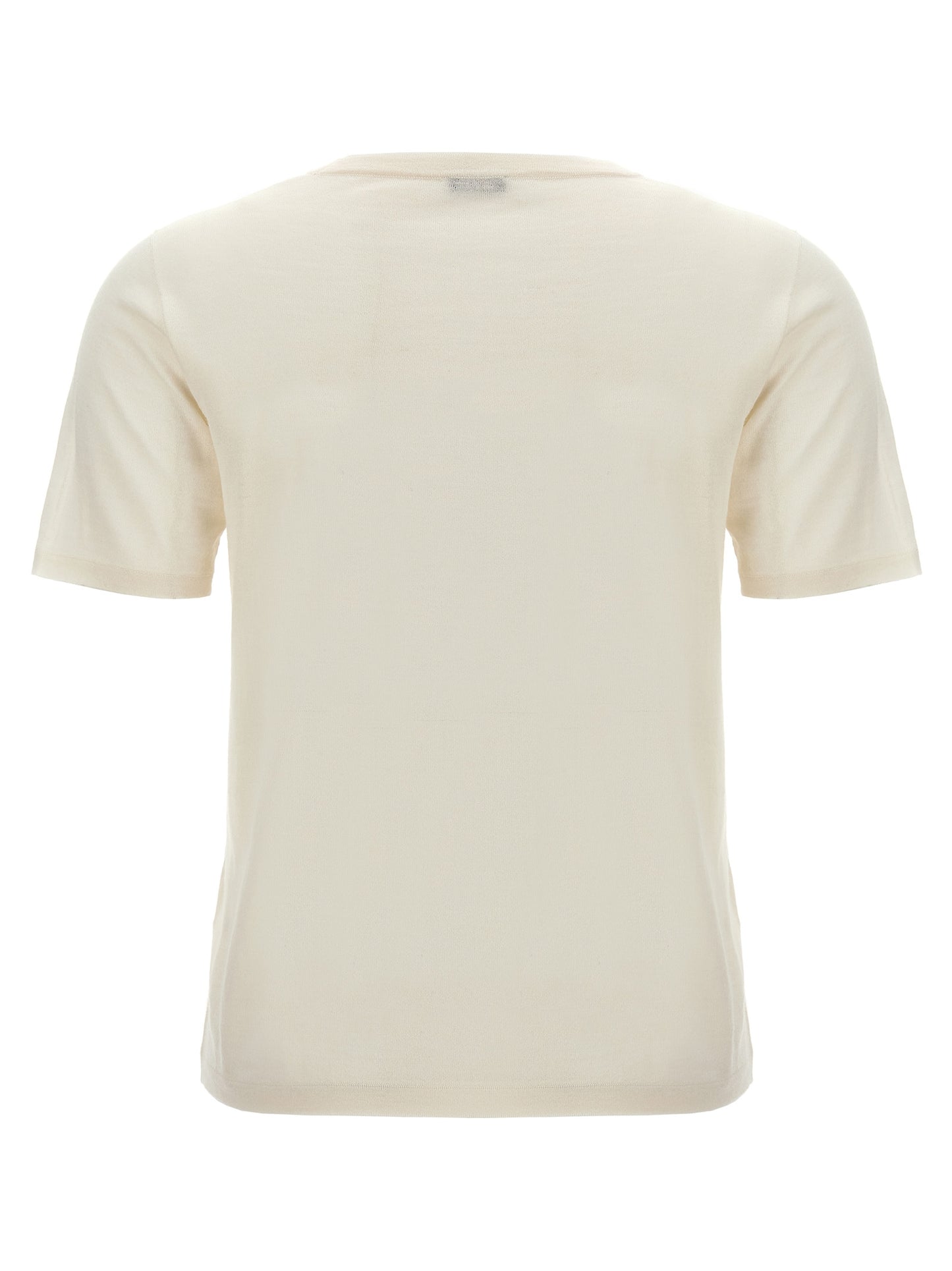 Kiton White Cashmere T-Shirt