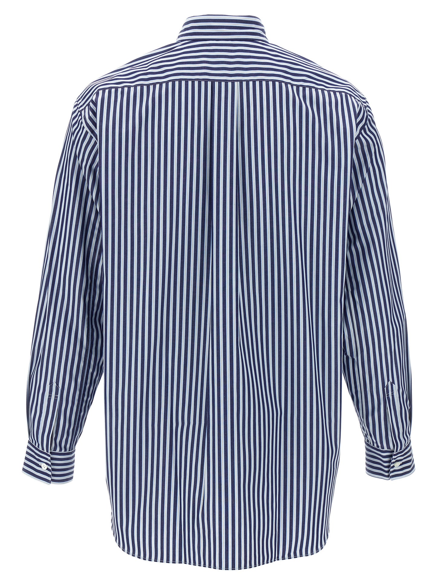 Comme Des Garçons Blue Cotton Blouse