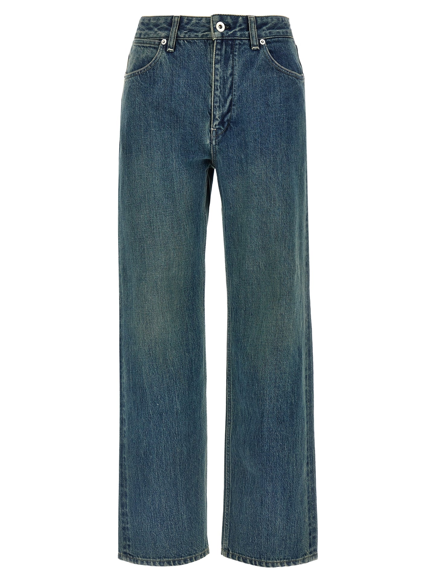 Jil Sander Blue Cotton Slim Fit Jeans