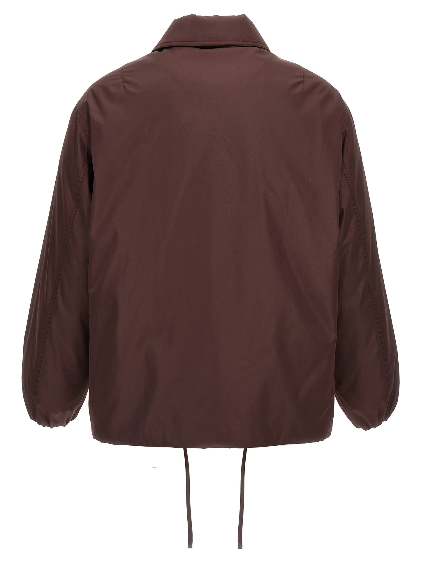 Jil Sander Brown Polyester Full-Length Jacket