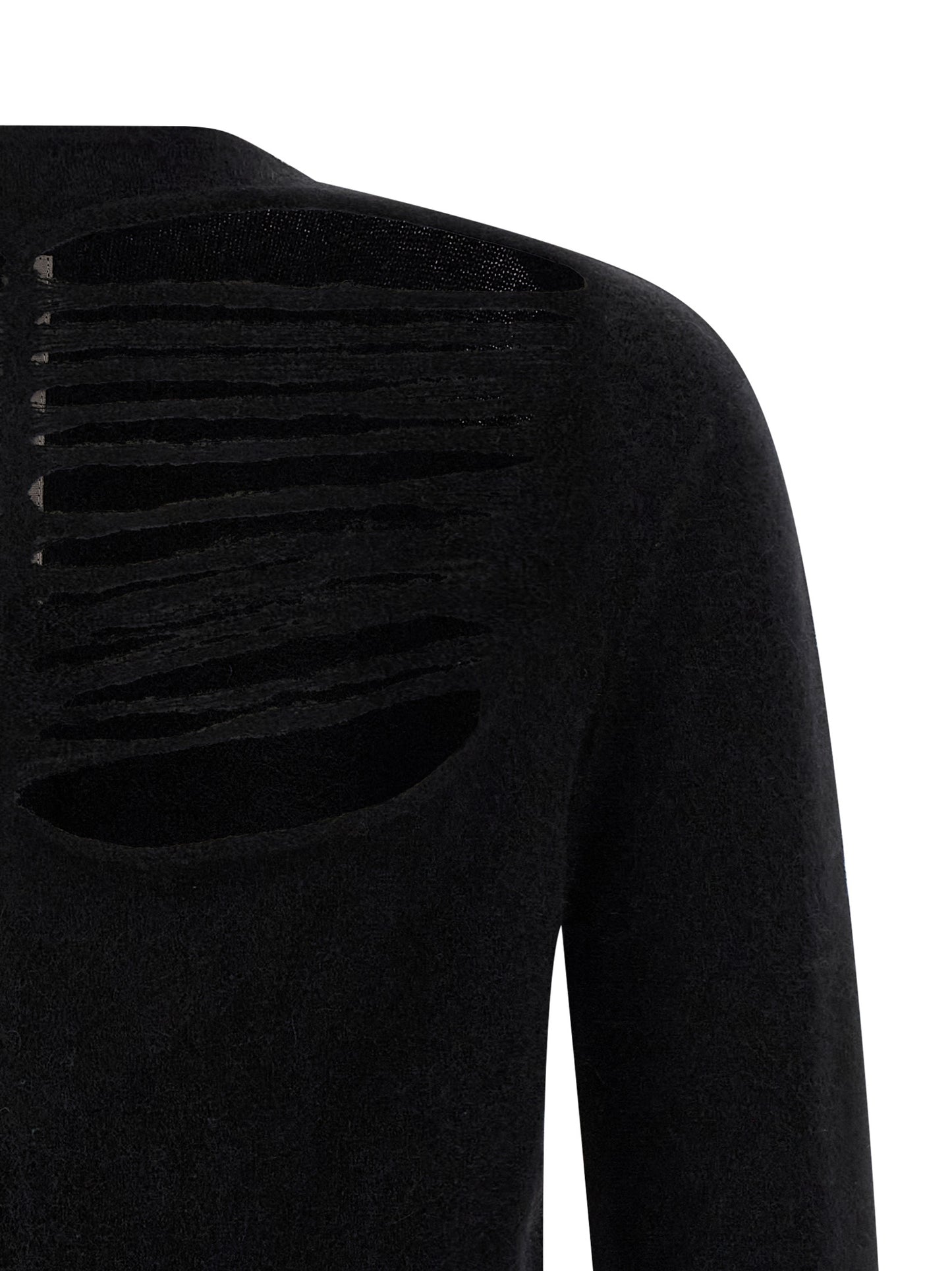 Rick Owens Black Wool Cardigan