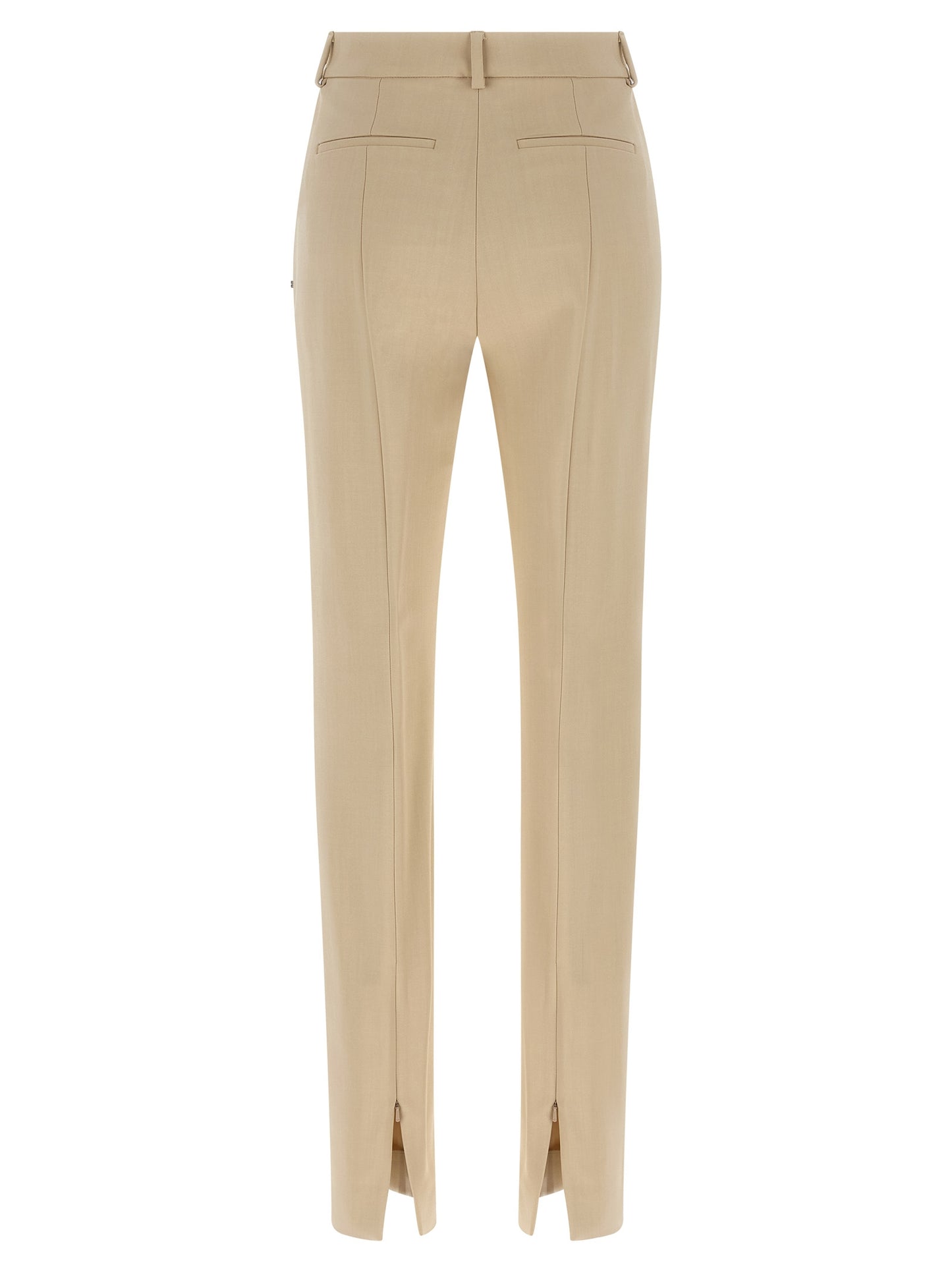 Sportmax Beige Viscose Dress Pants