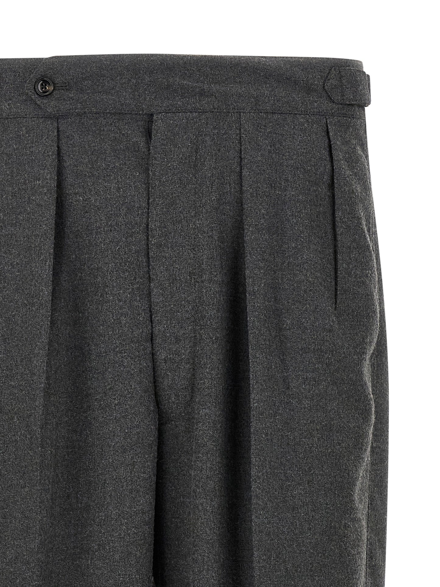 CELLAR DOOR Gray Polyester Casual Pants