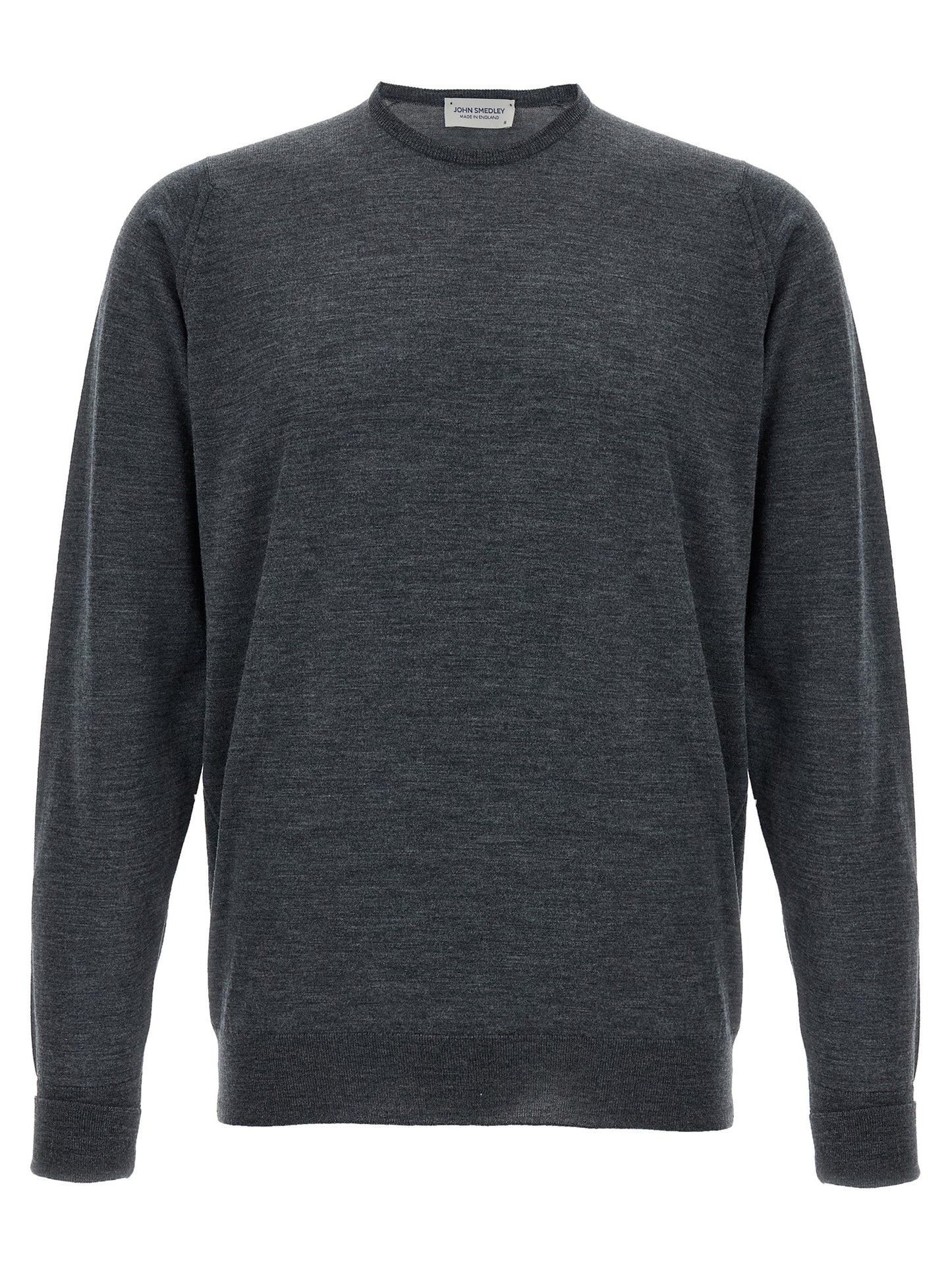 JOHN SMEDLEY Gray Merino Wool Cardigan