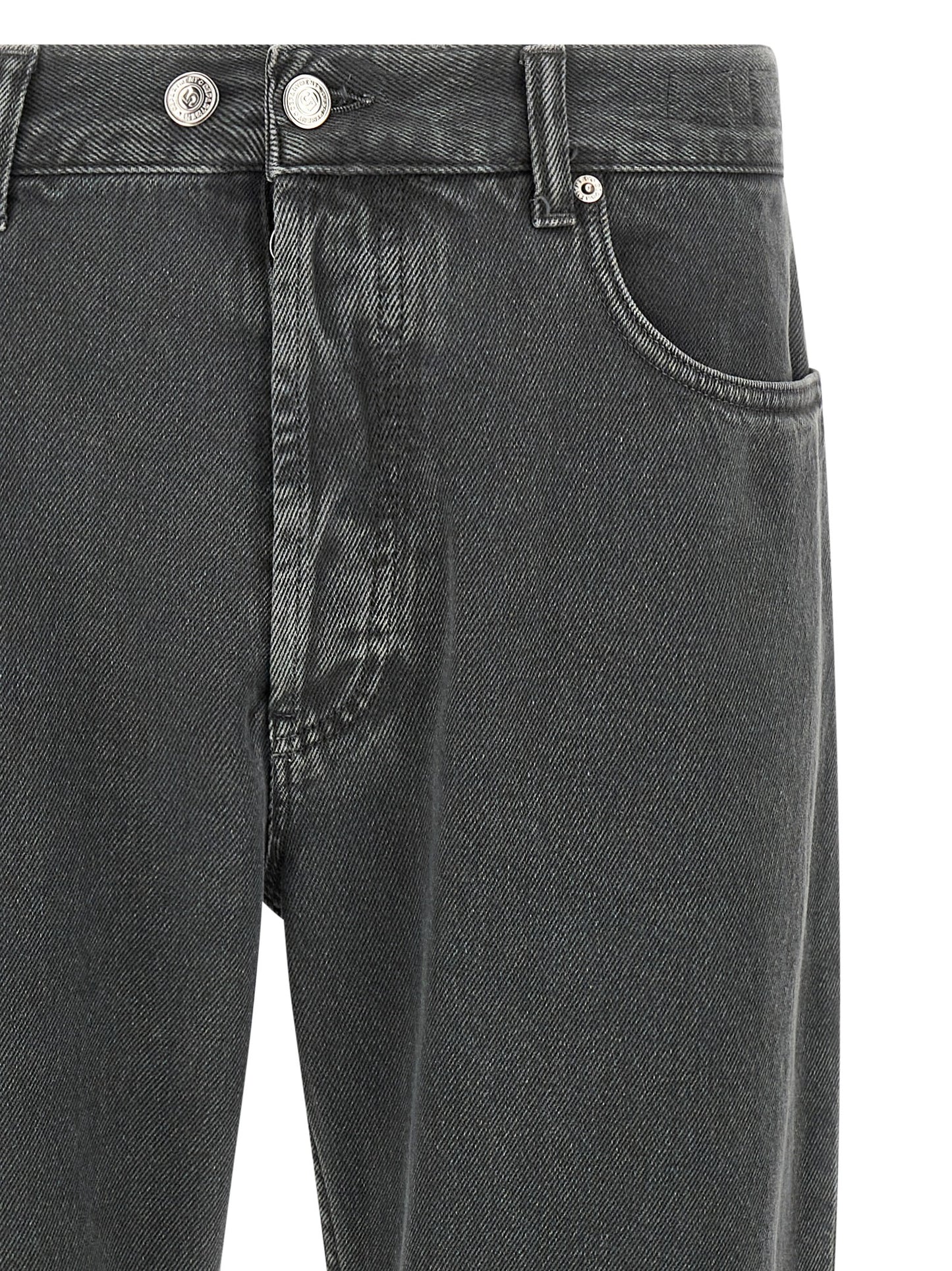 Department 5 Gray Cotton Cropped Jeans