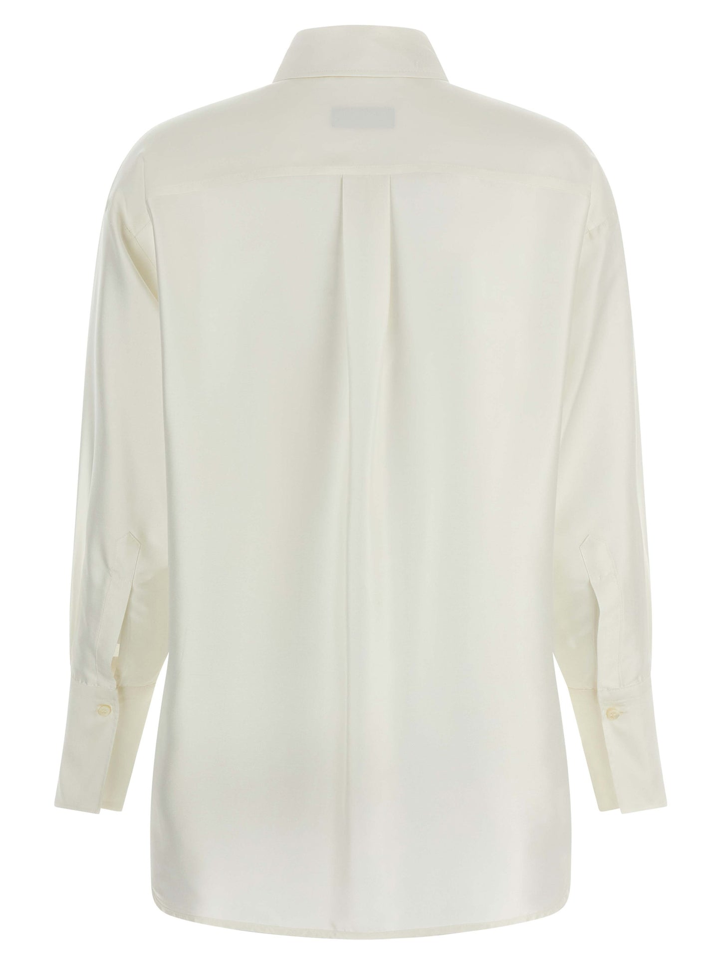 Alberto Biani White Silk Blouse