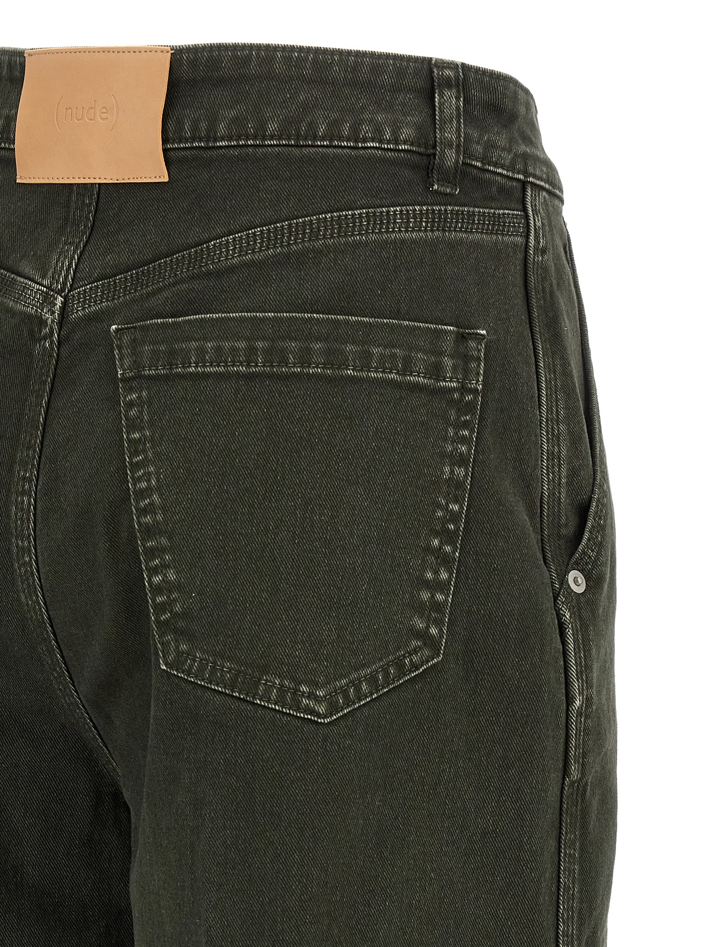 NUDE Black Cotton Jeans Denim
