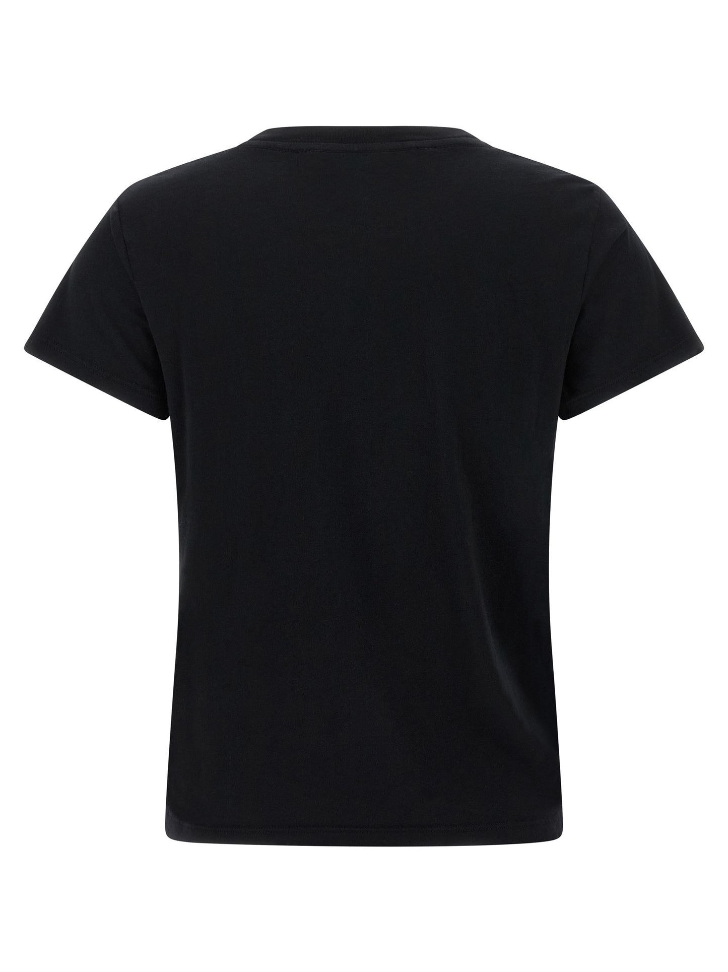 Mother Denim Black Cotton T-Shirt