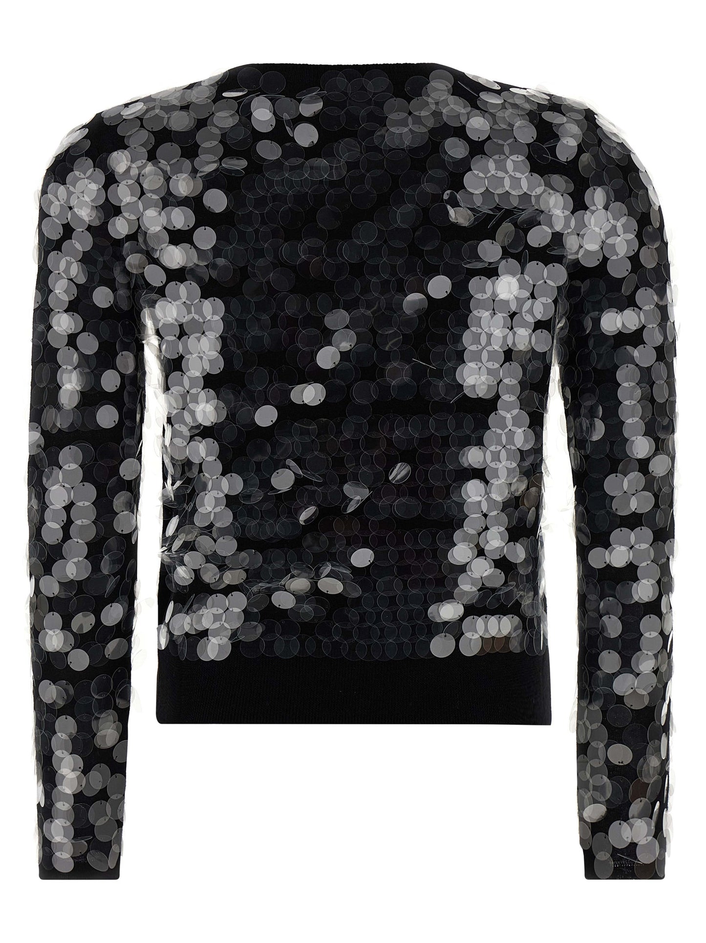 Max Mara Black Virgin Wool Cardigan