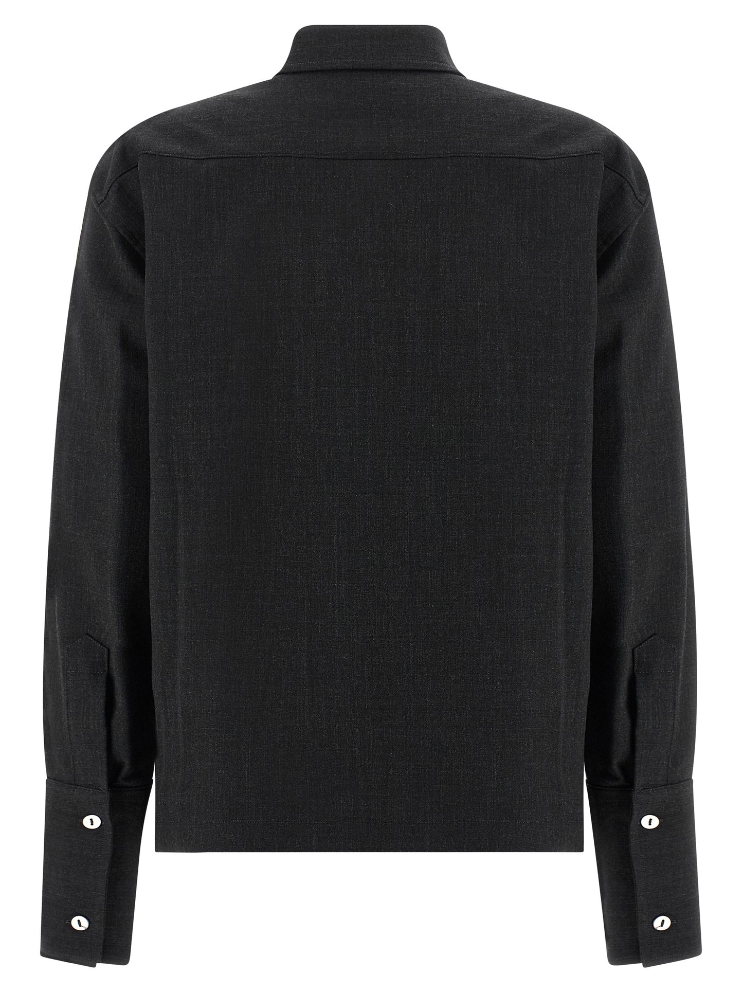 THELATEST Gray Polyester Blouse