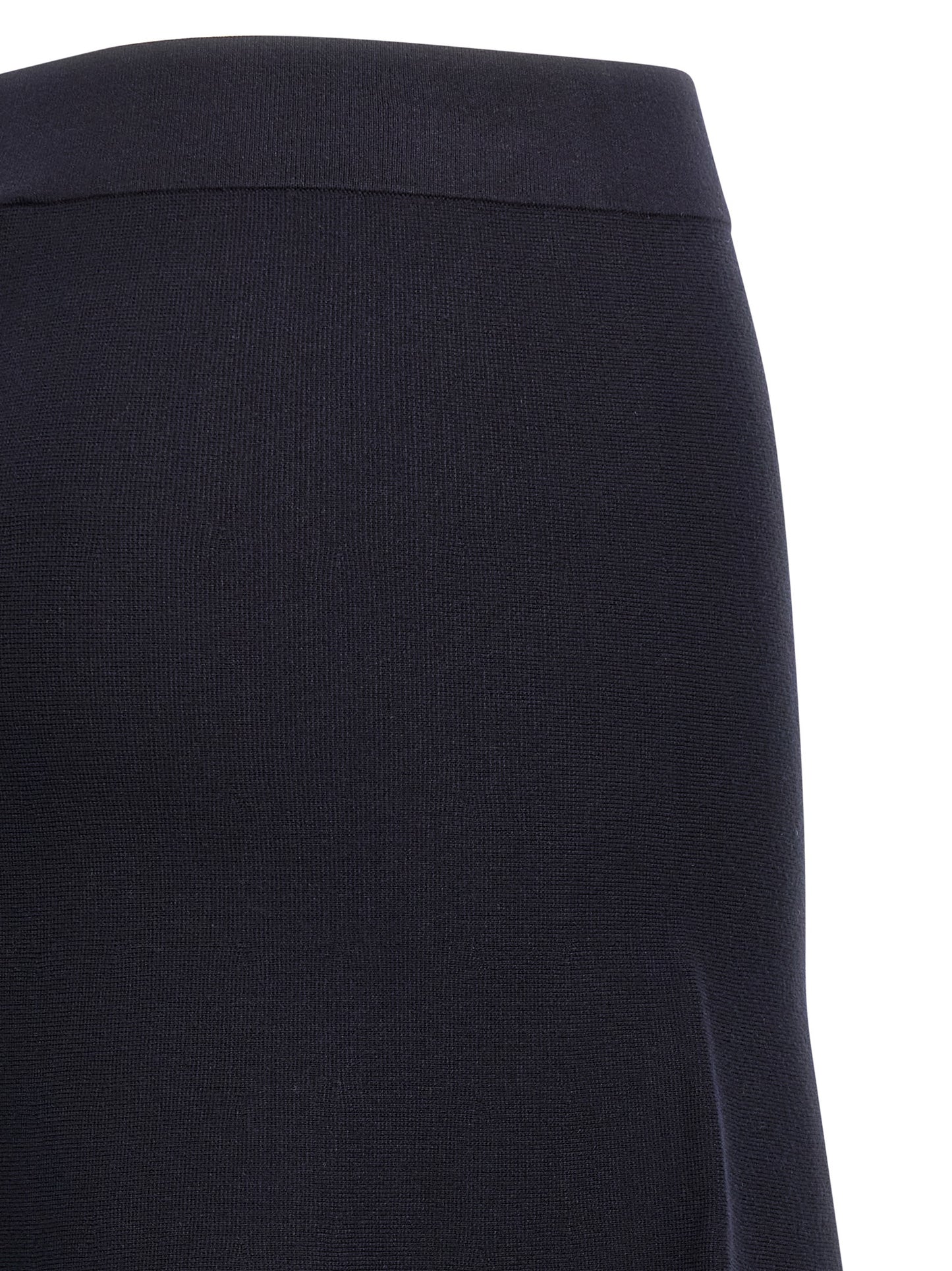 Max Mara Blue Viscose Midi Skirt