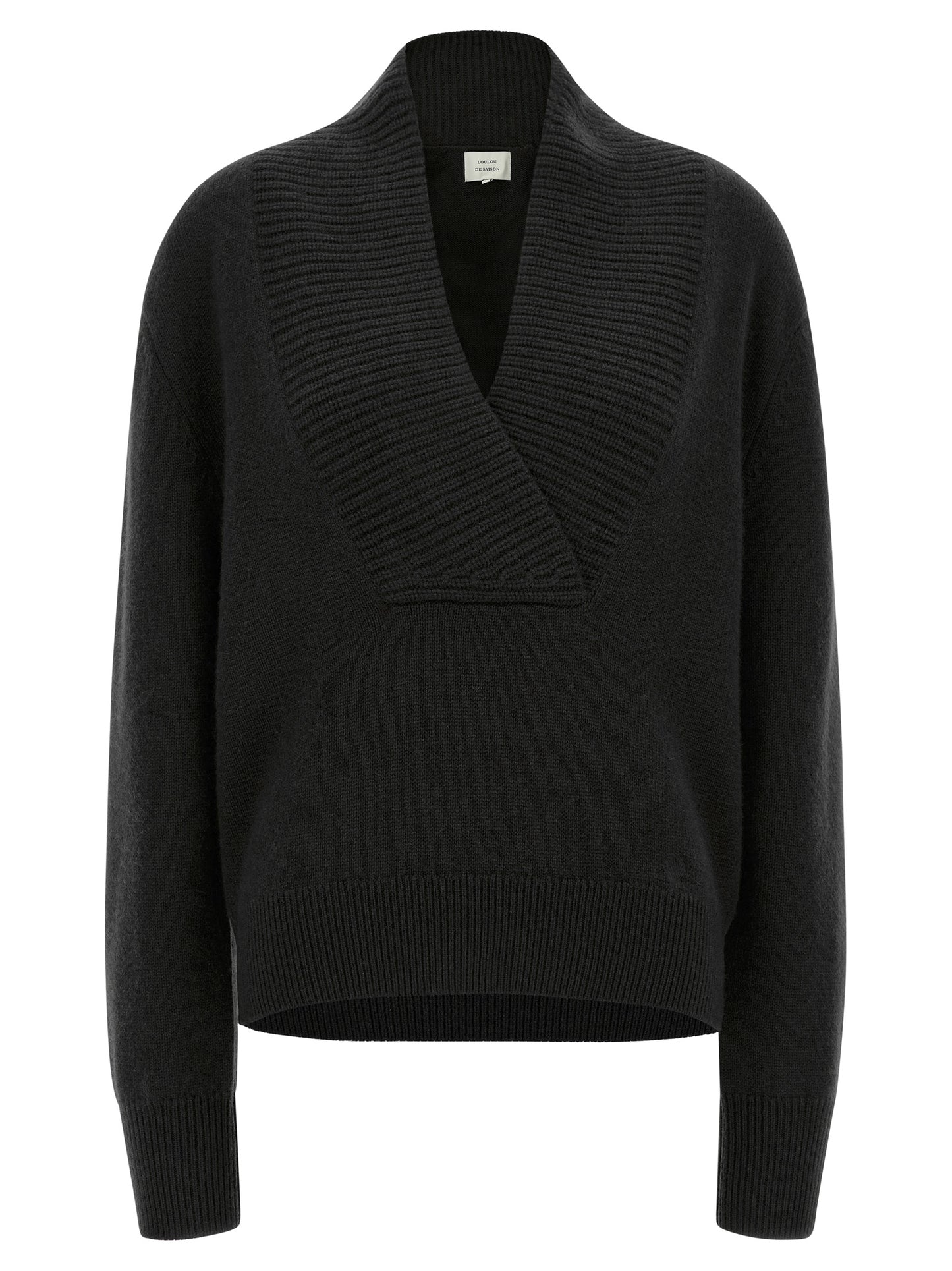 Loulou De Saison Black Cashmere Cardigan