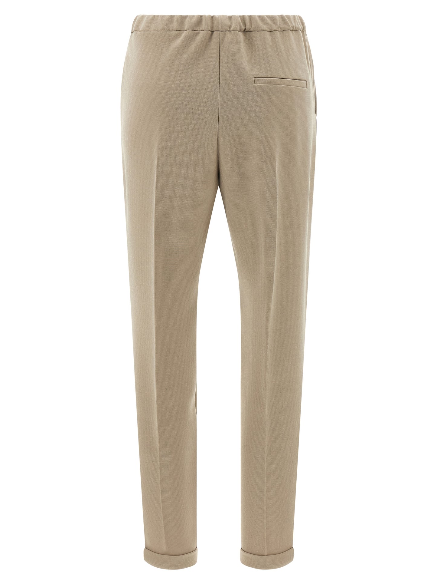 Alberto Biani Beige Triacetate Casual Pants