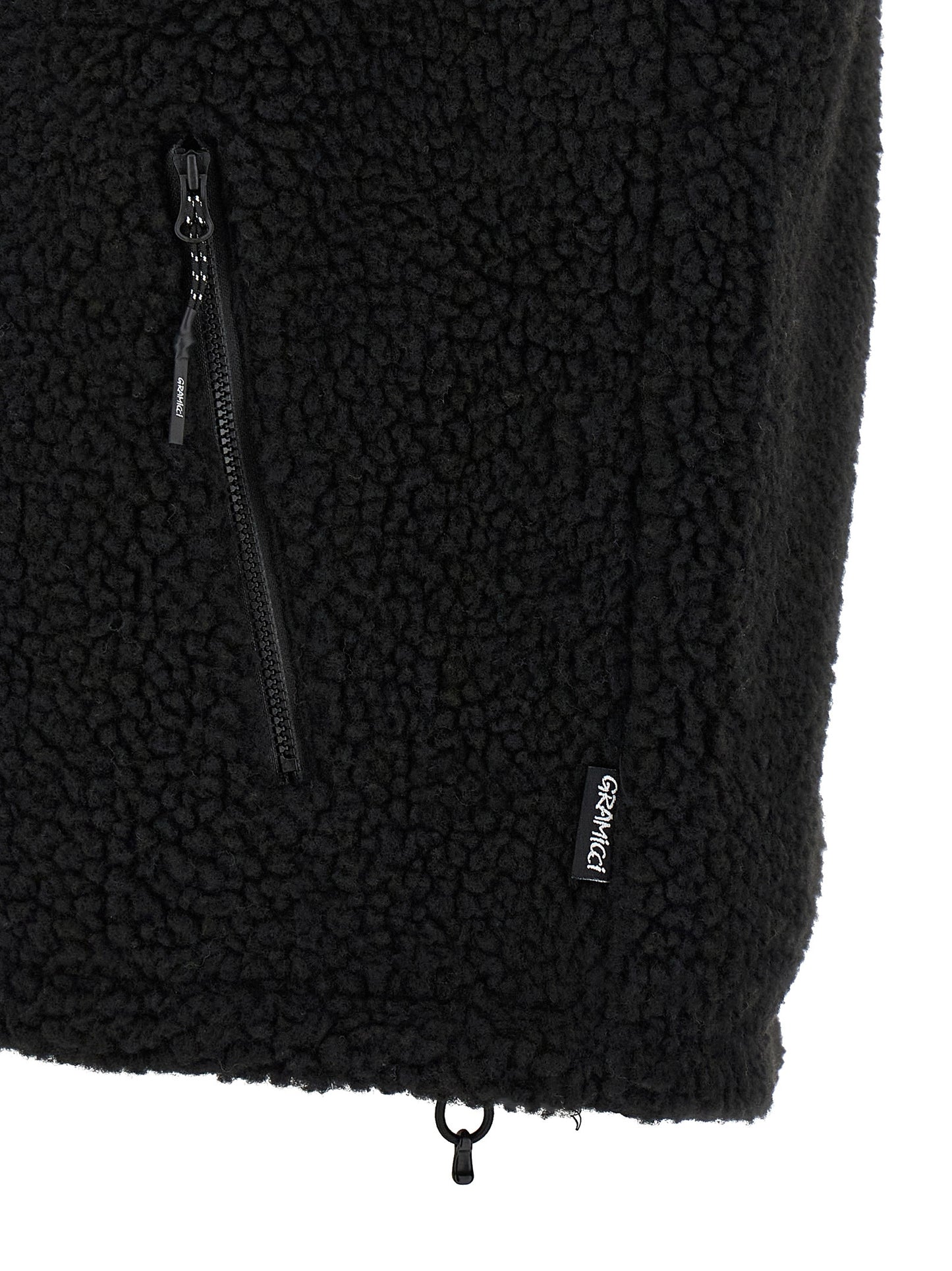 Gramicci Black Polyester Sleeveless Jacket