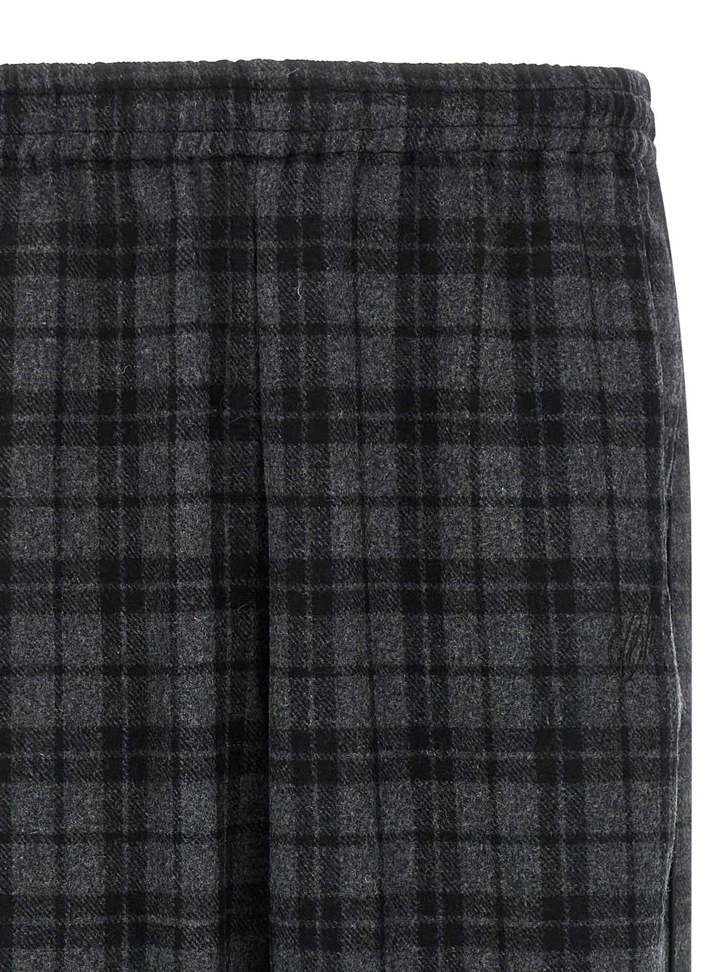 WILLY CHAVARRIA Gray Wool Casual Pants