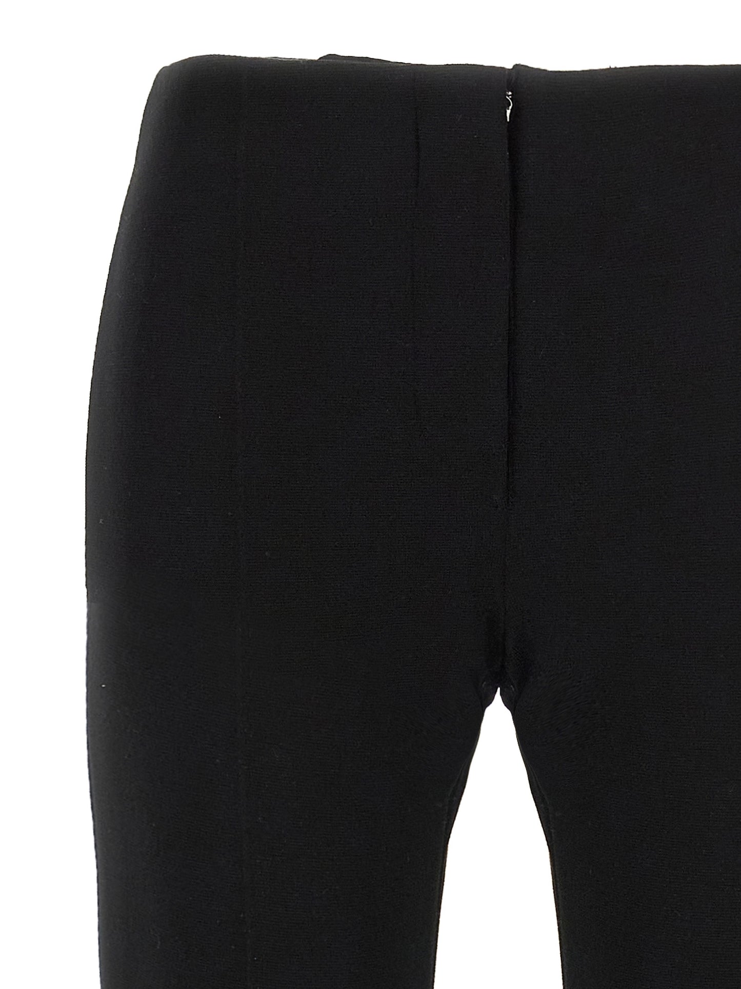 Sportmax Black Viscose Casual Pants