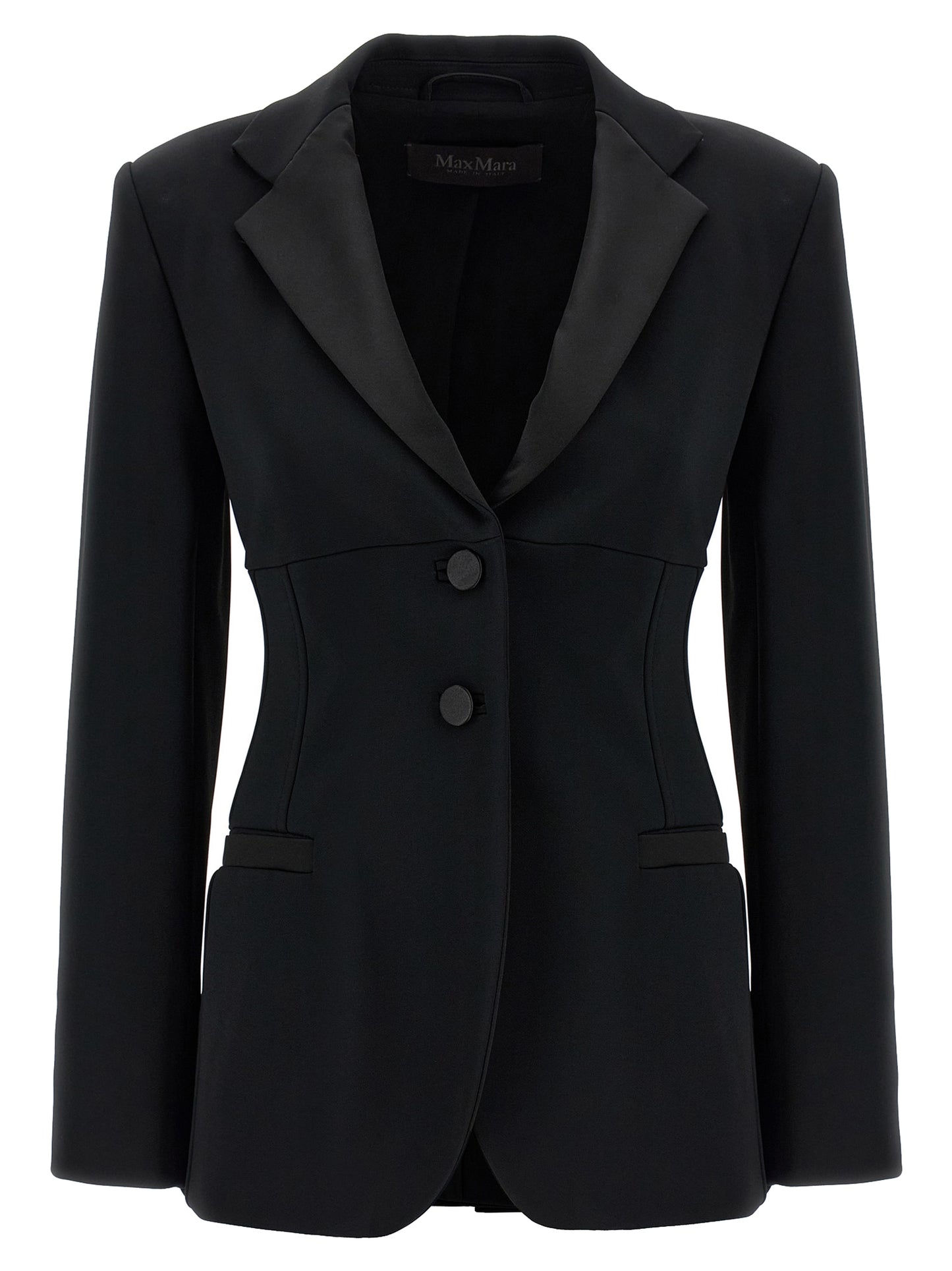 Max Mara Black Viscose Blazer