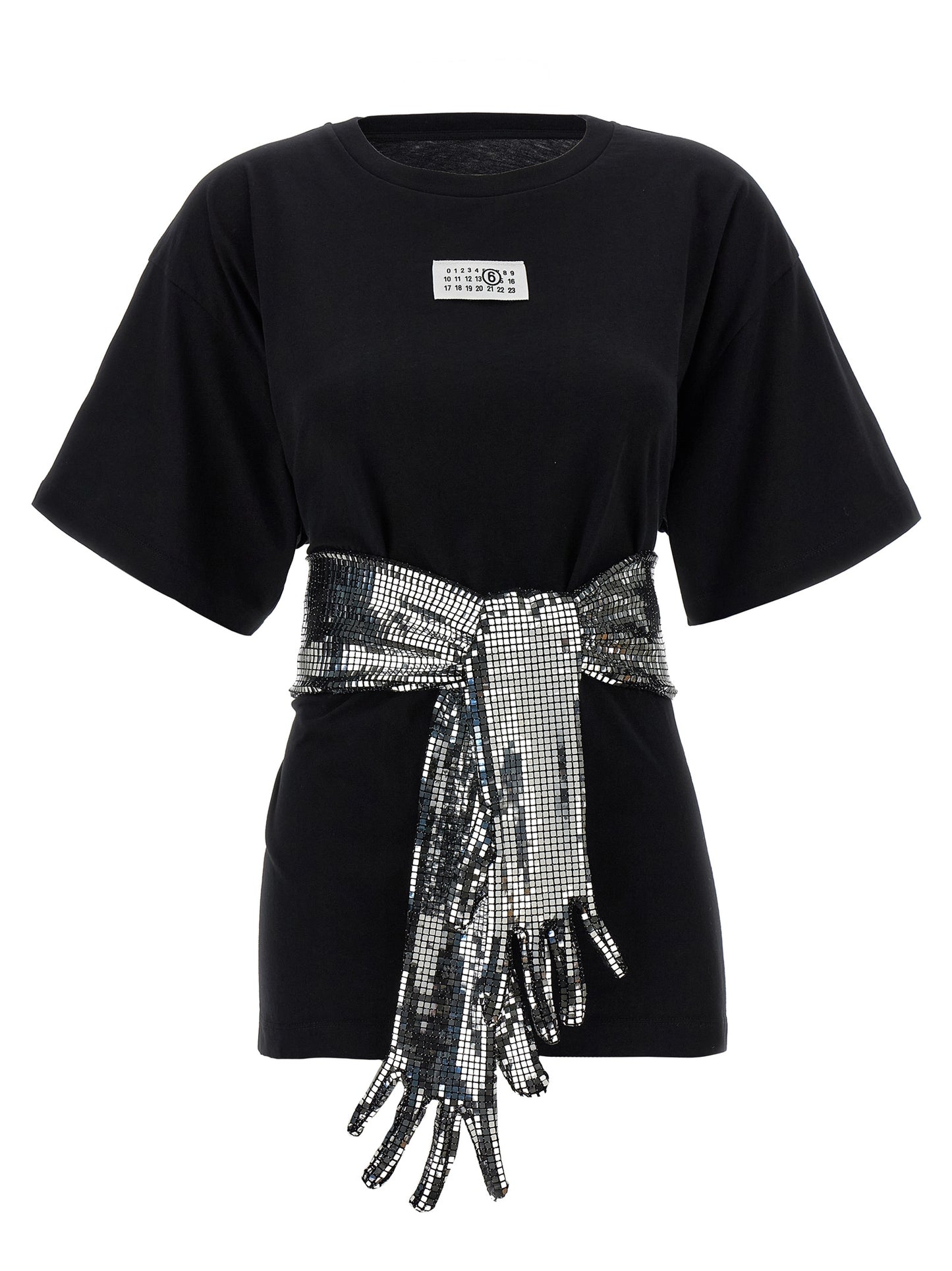MM6 Maison Margiela Black Cotton T-Shirt