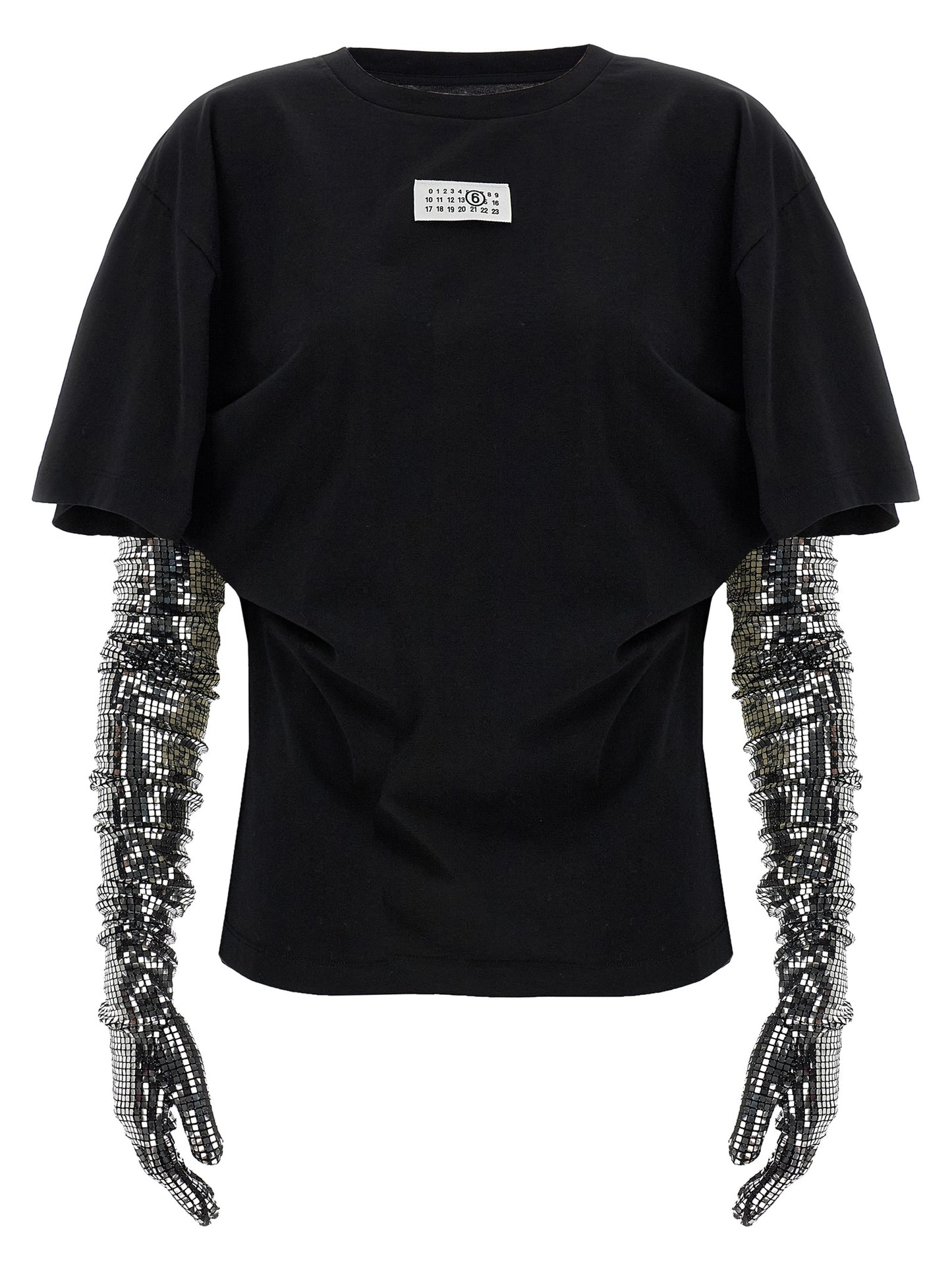 MM6 Maison Margiela Black Cotton T-Shirt
