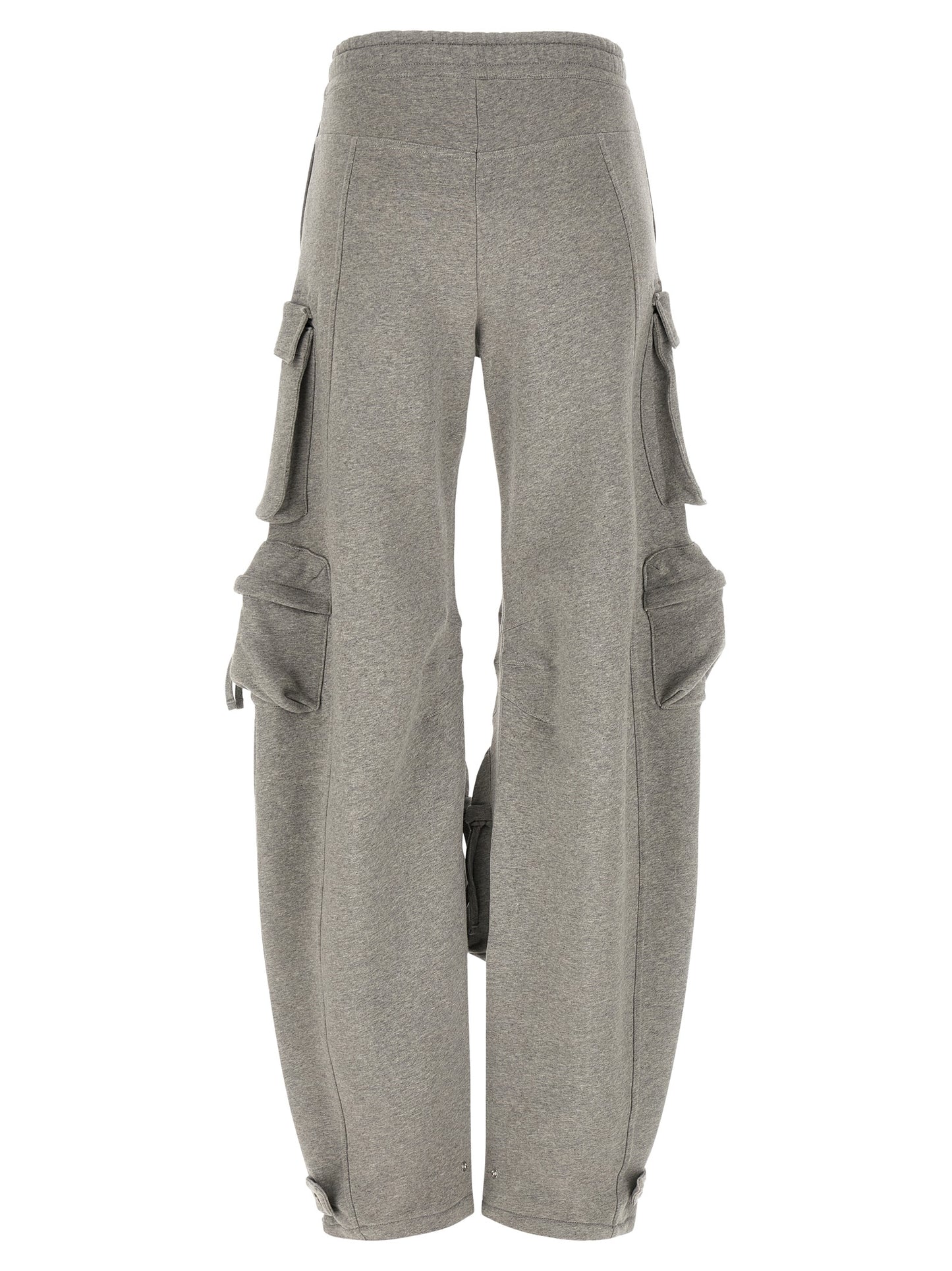 The Attico Gray Cotton Cargo Pants