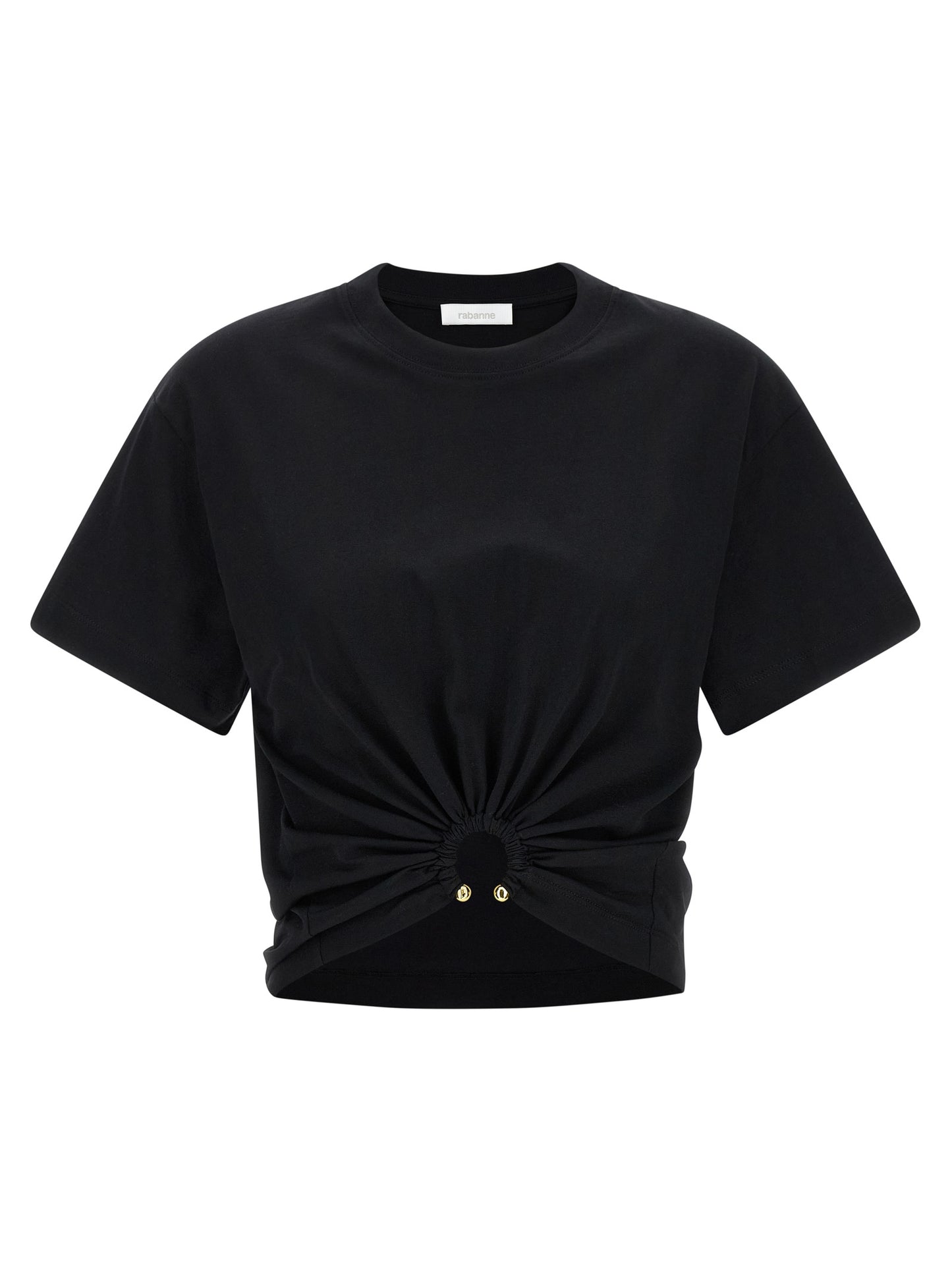 Paco Rabanne Black Cotton T-Shirt