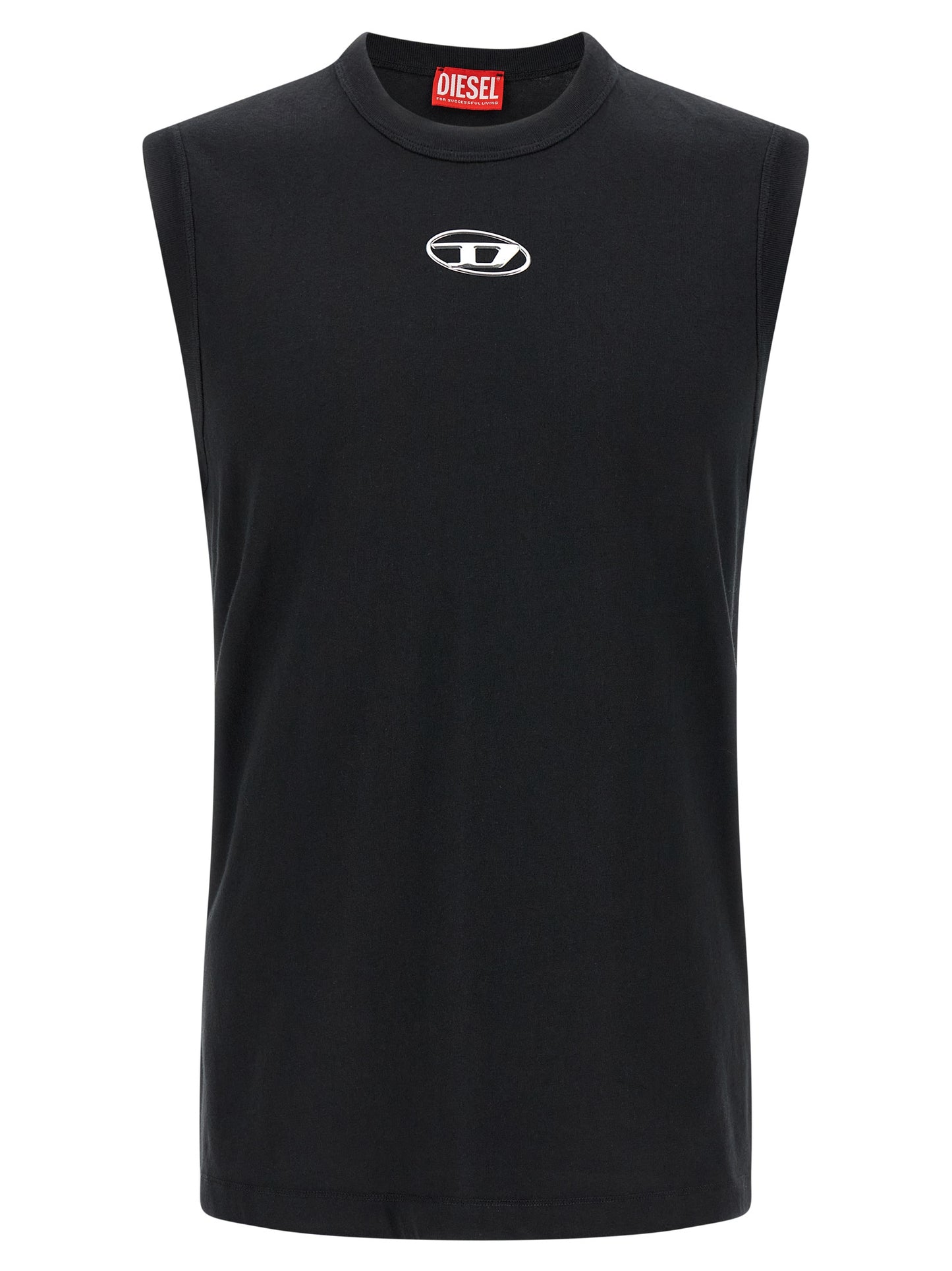 Diesel Black Cotton T-Shirt