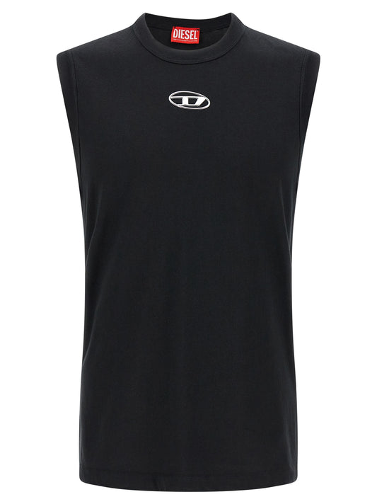 Diesel Black Cotton T-Shirt