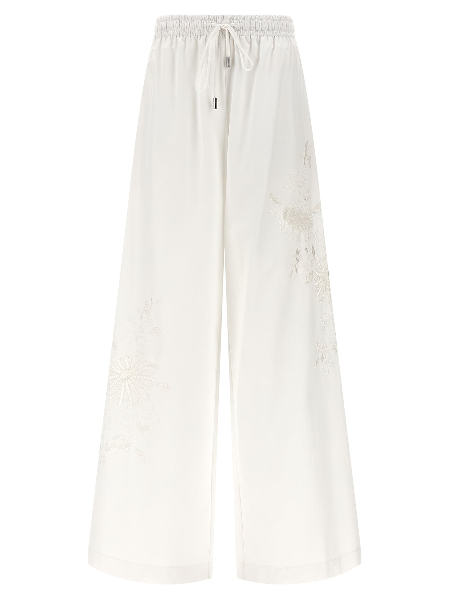 Ermanno Scervino White Cotton Casual Pants