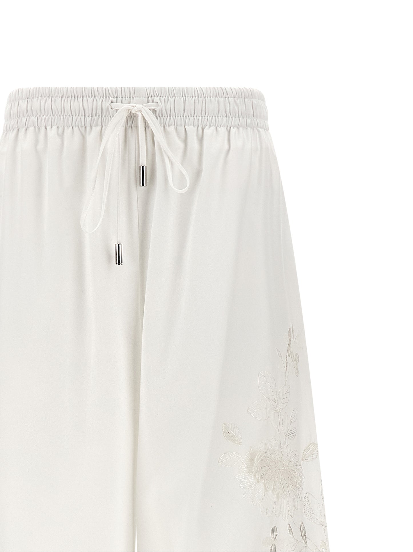 Ermanno Scervino White Cotton Casual Pants