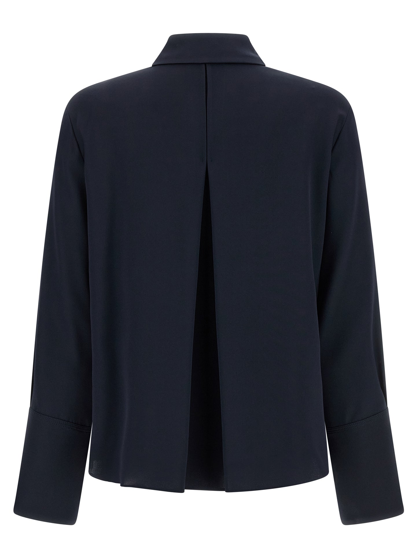 Max Mara Blue Silk Blouse