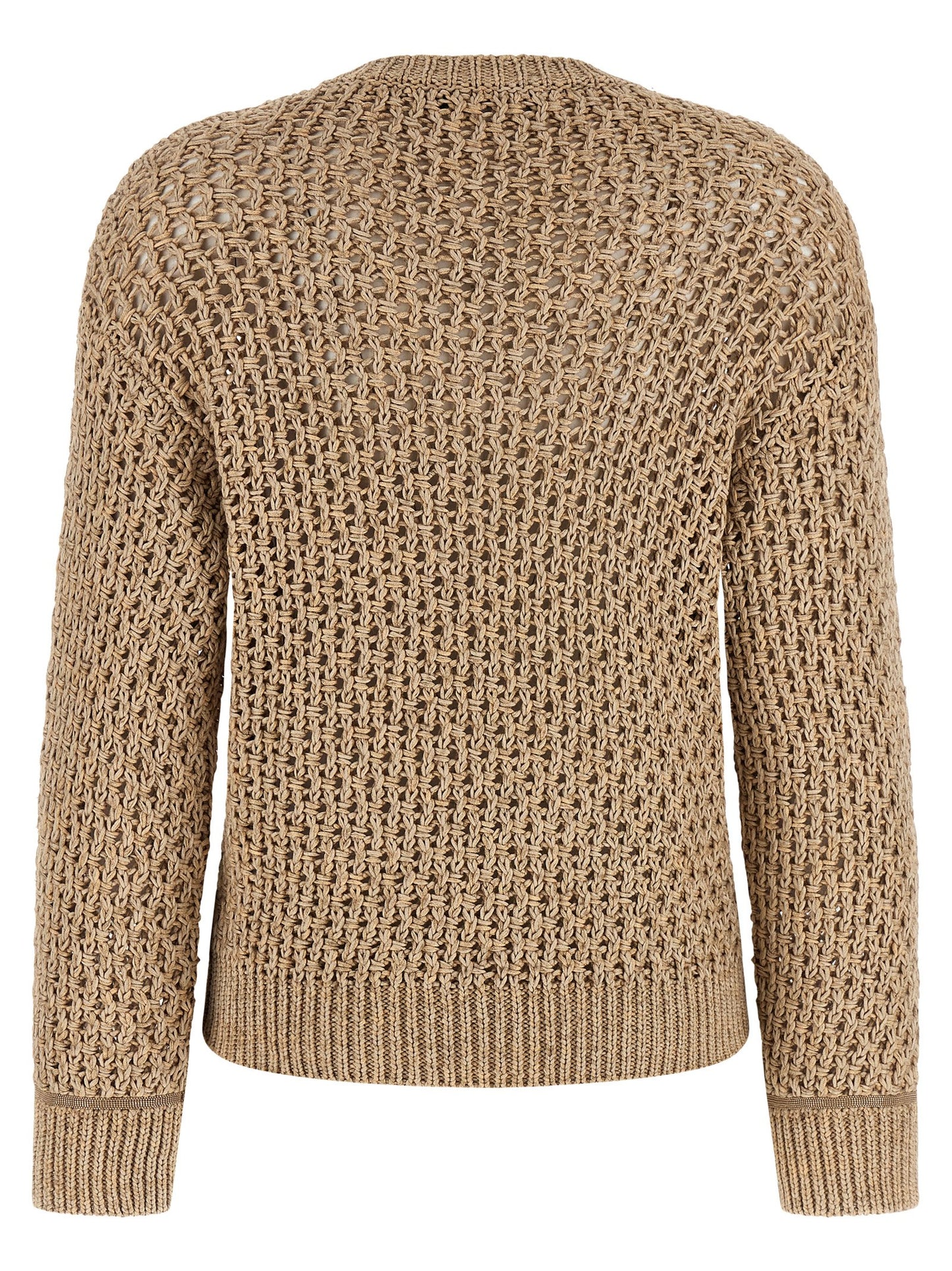 Fabiana Filippi Brown Cotton Cardigan