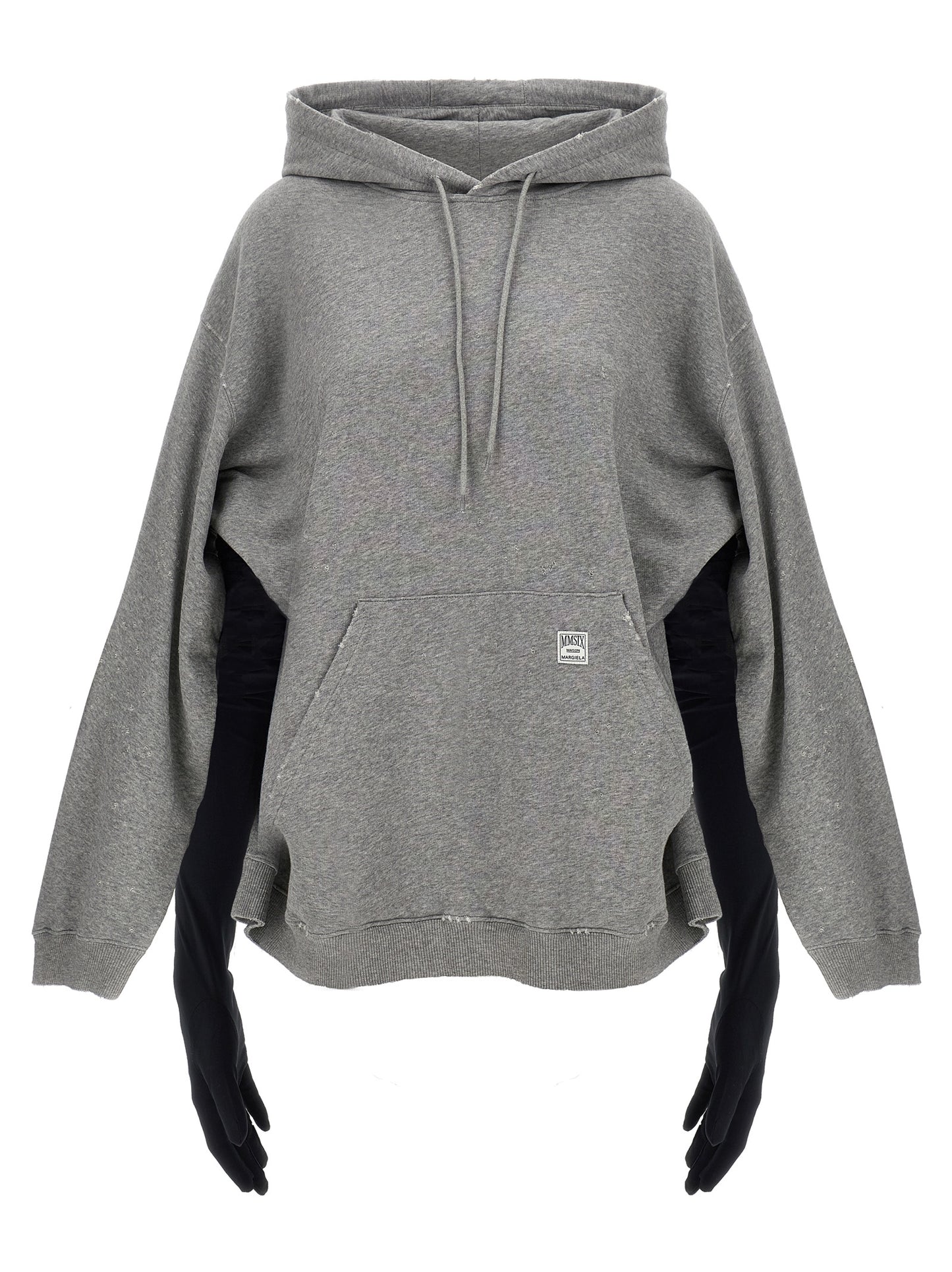 MM6 Maison Margiela Gray Cotton Short Dress