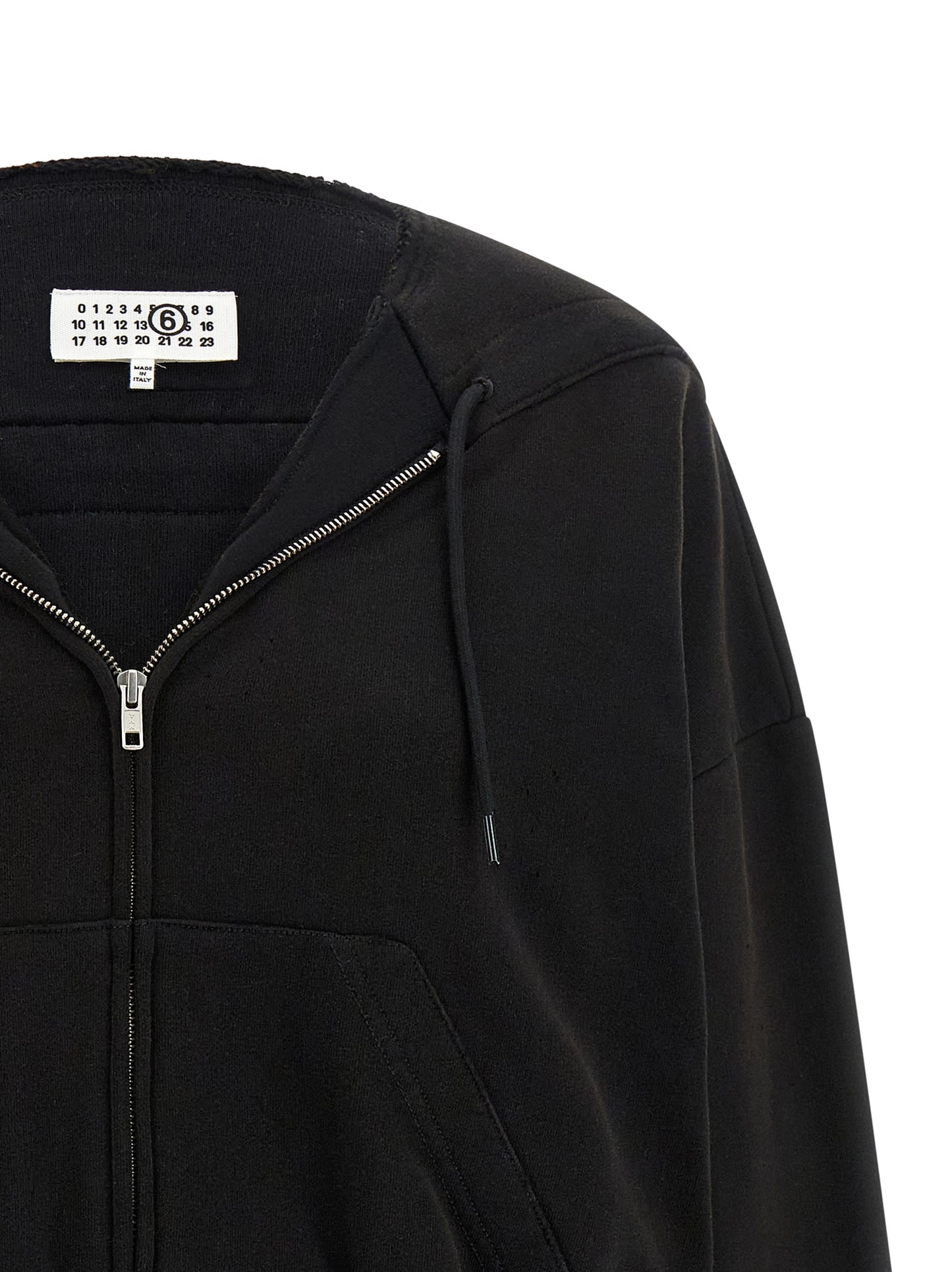 MM6 Maison Margiela Black Cotton Sweatshirt