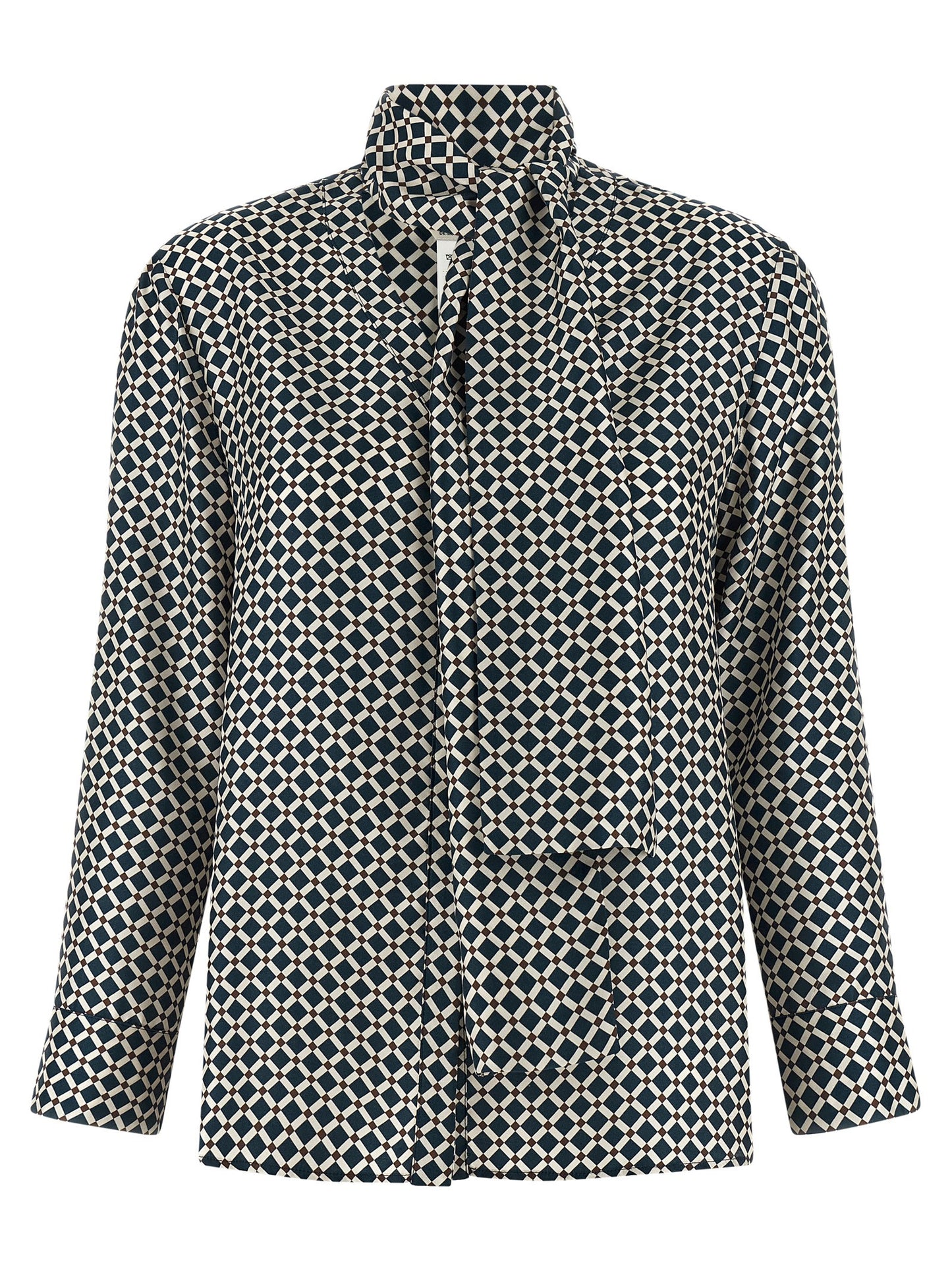 'S Max Mara Blue Silk Blouse