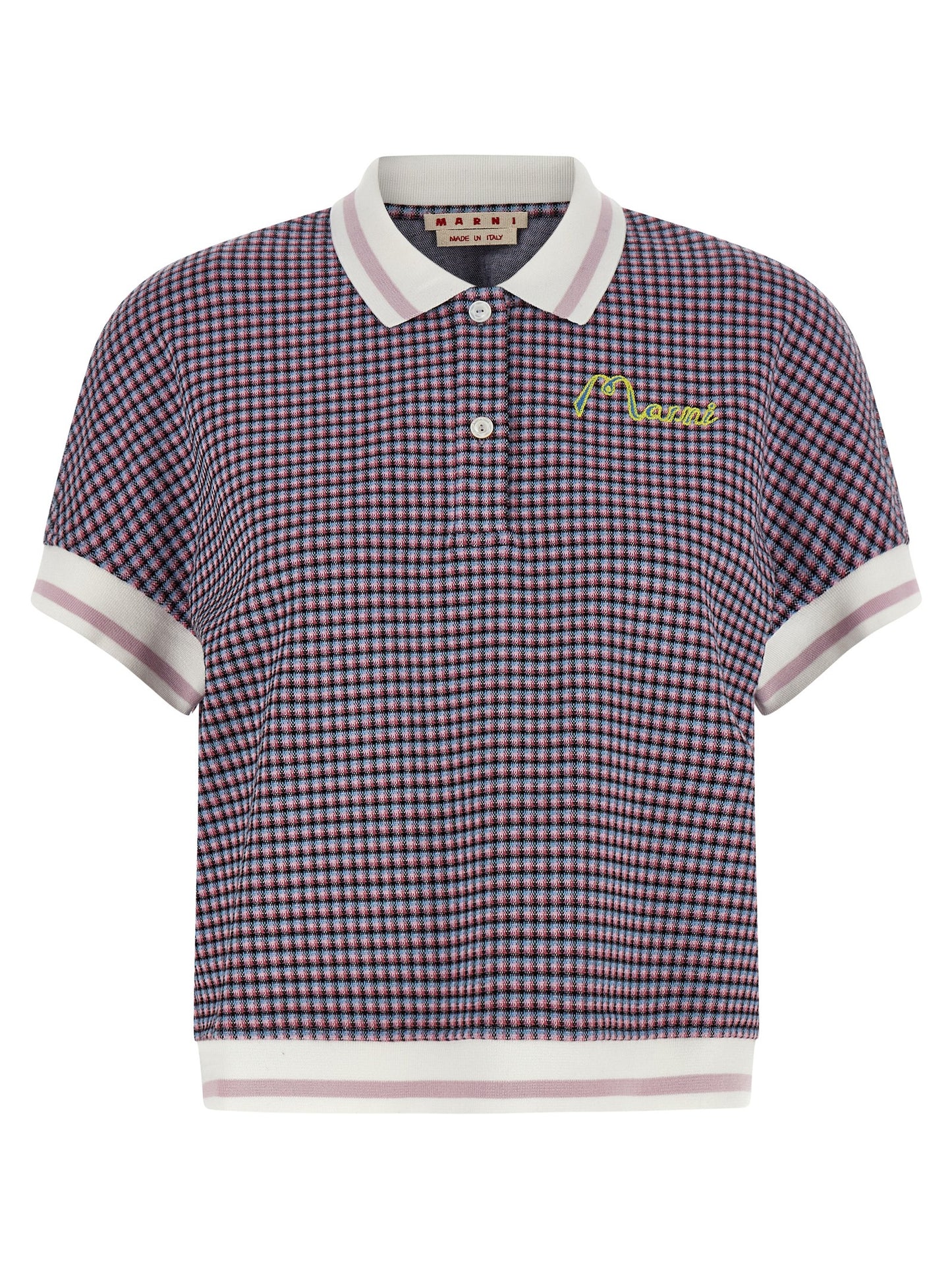 Marni Multicolor Viscose Polo Shirt