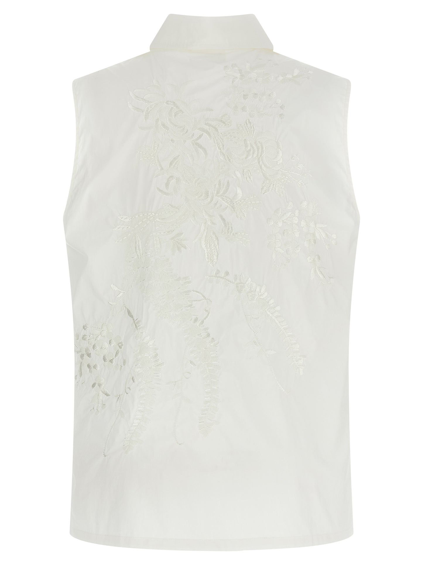 P.A.R.O.S.H. White Polyamide Blouse