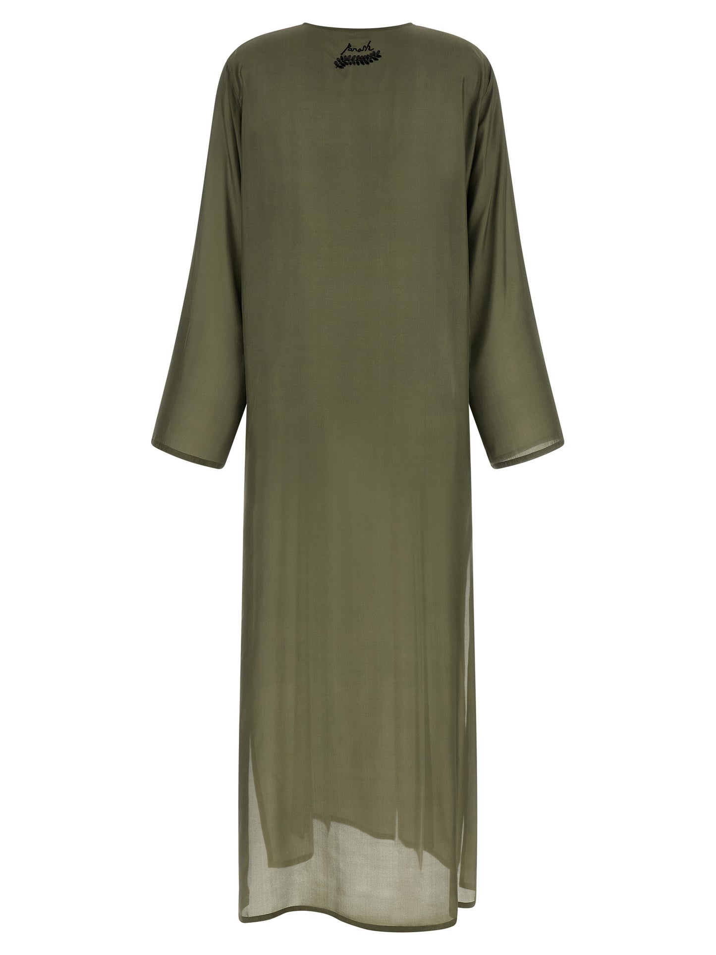 P.A.R.O.S.H. Bicolor Silk Long Dress