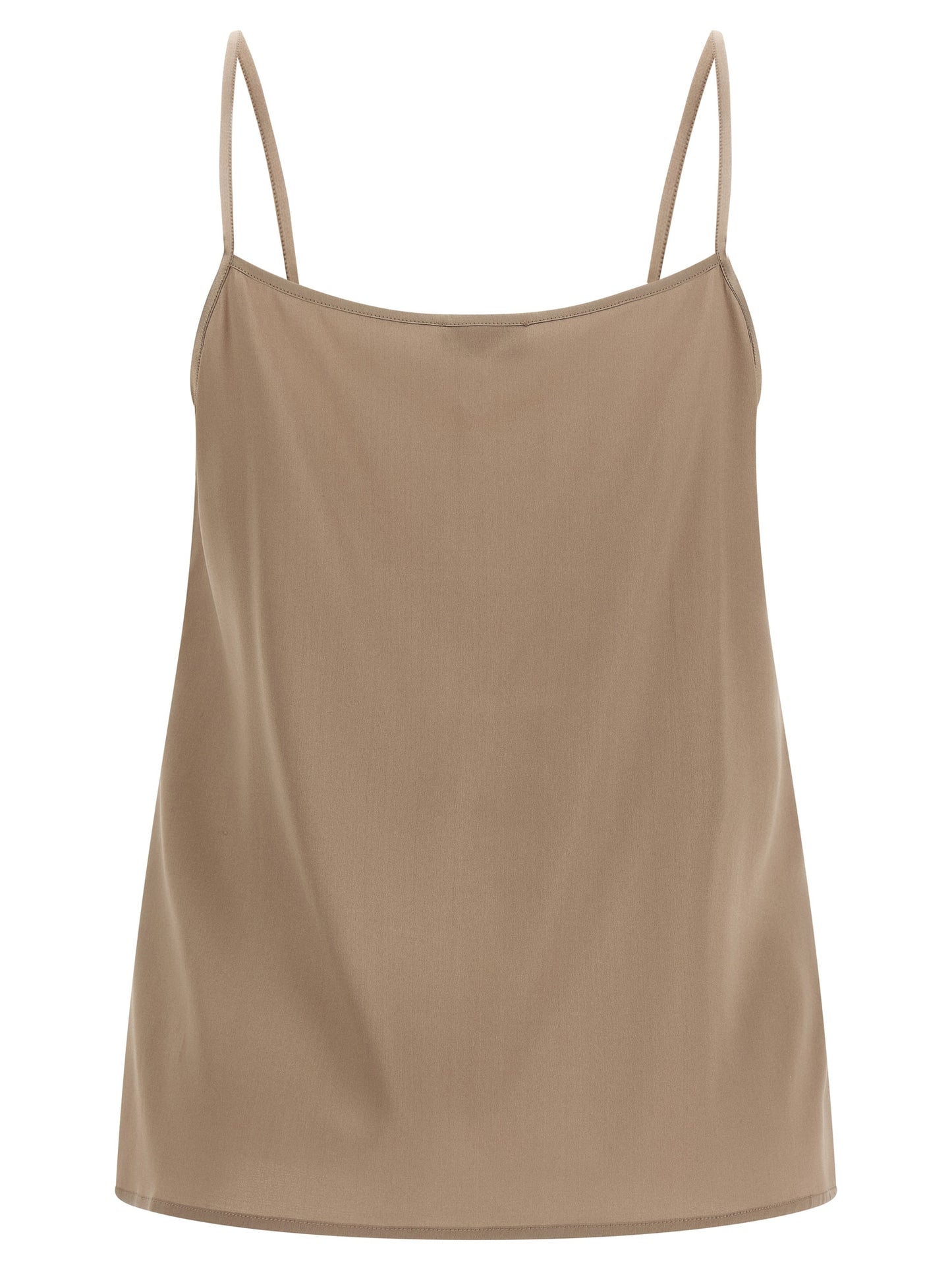 Peserico Brown Silk Blouse