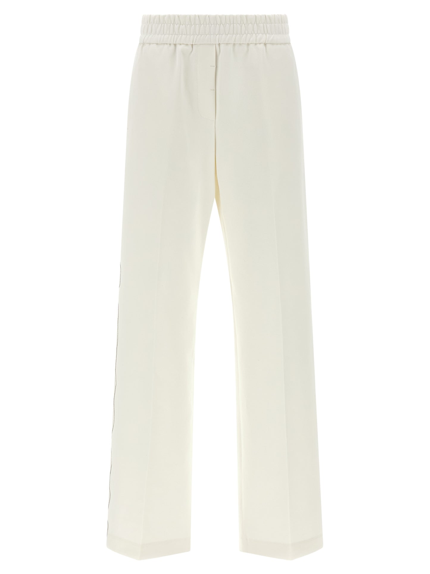 Peserico White Cotton Casual Pants